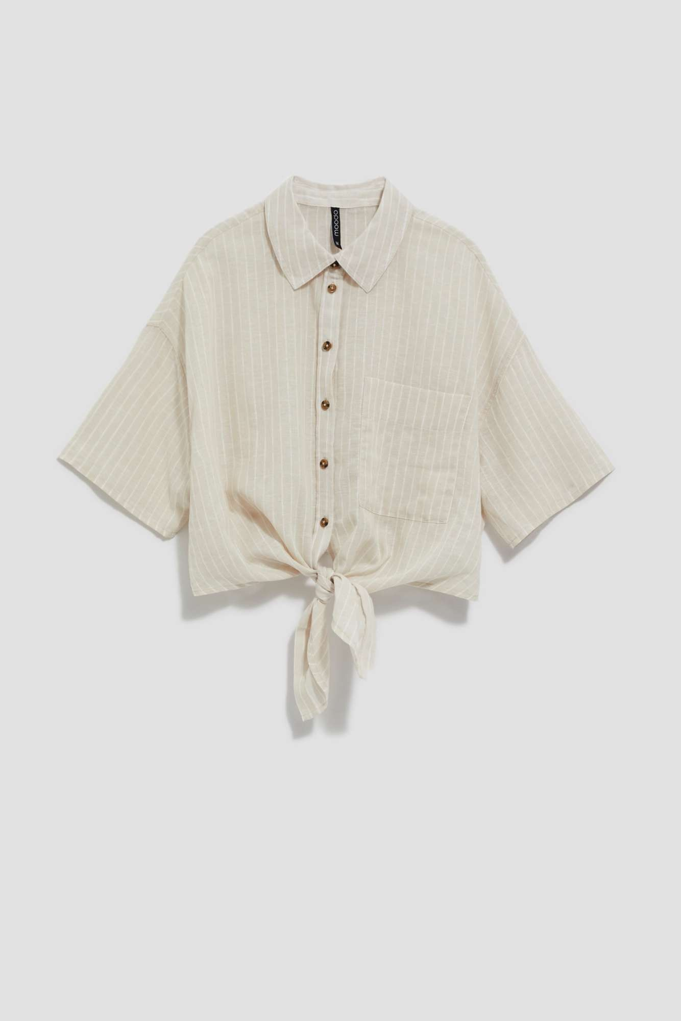WOMEN'S SHIRT L-KO-4039 BEIGE_OFF WHITE