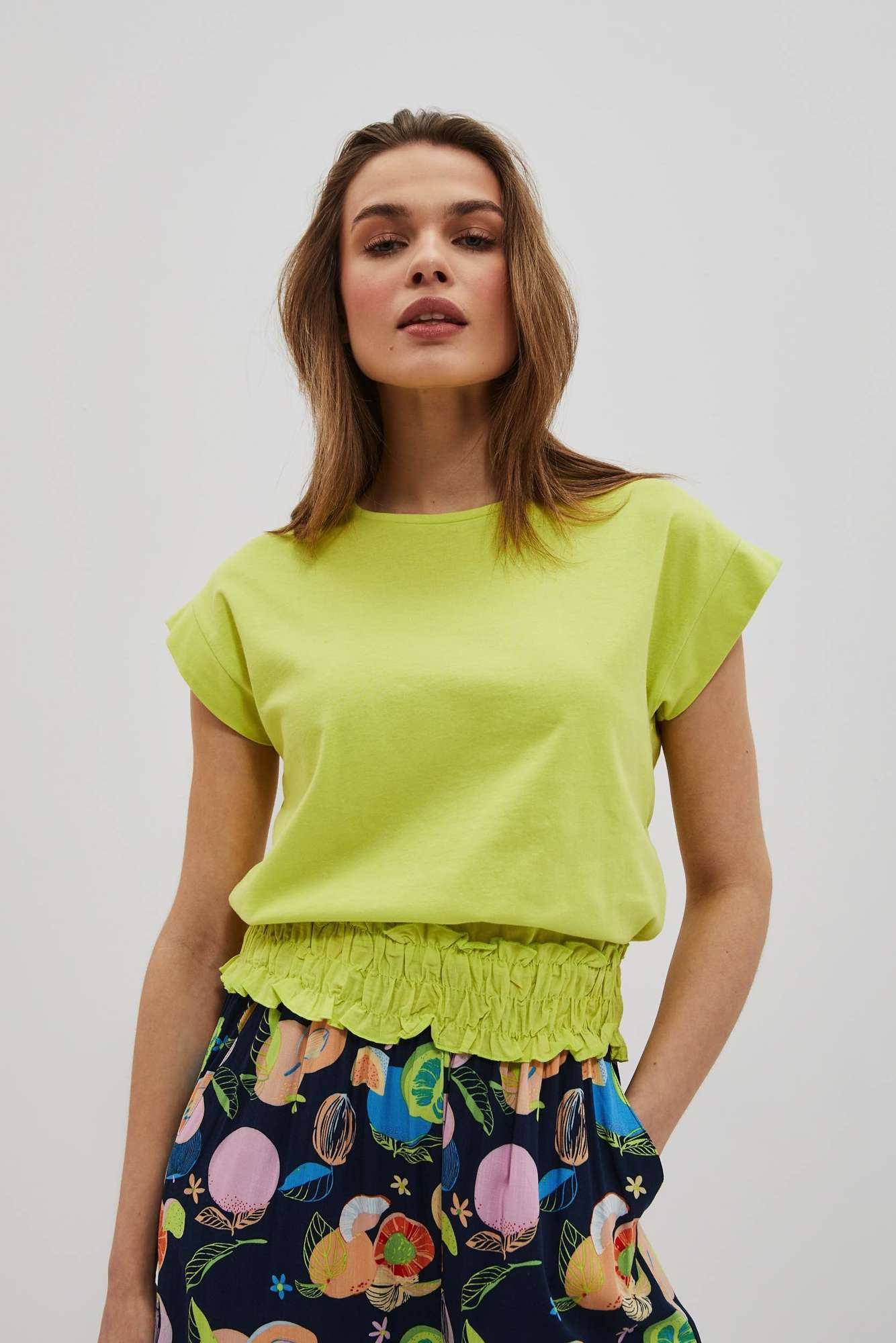 WOMEN'S T-SHIRT L-TS-4090 L.Green