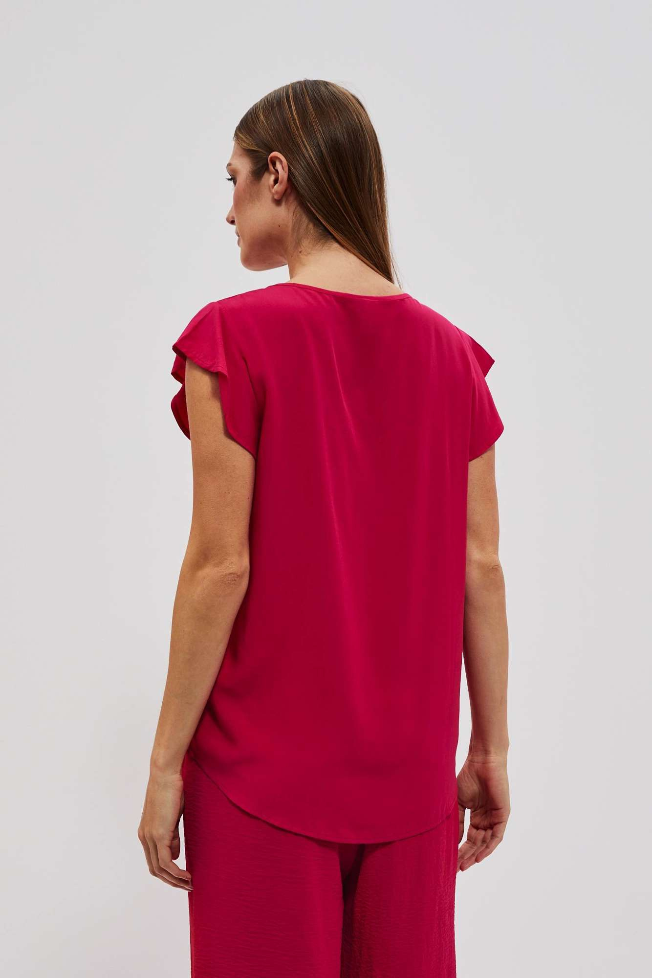 WOMEN'S SHIRT L-KO-4029 STRAWBERRY