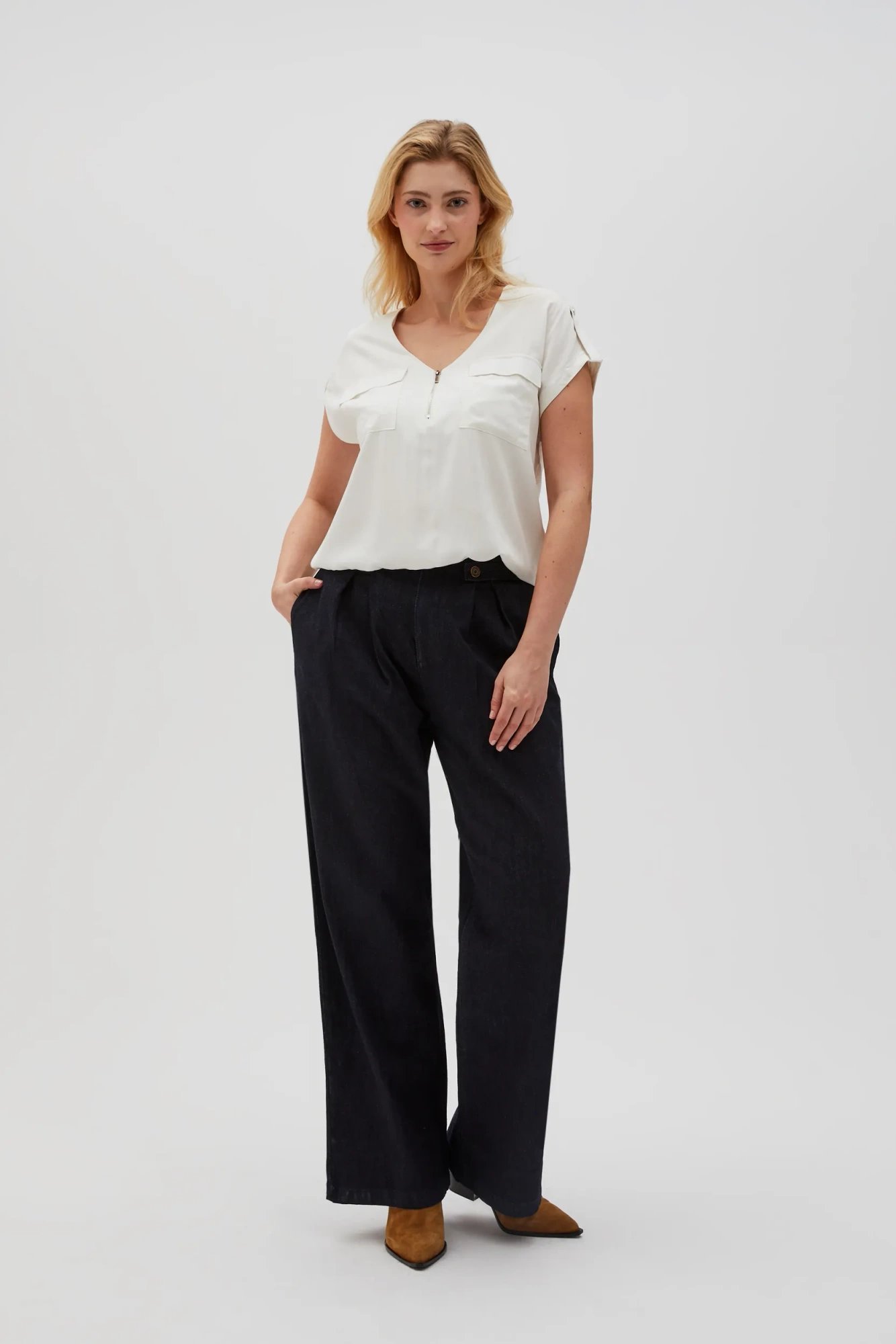 Marisse Women's Sweater L-Sw-4603 Off White