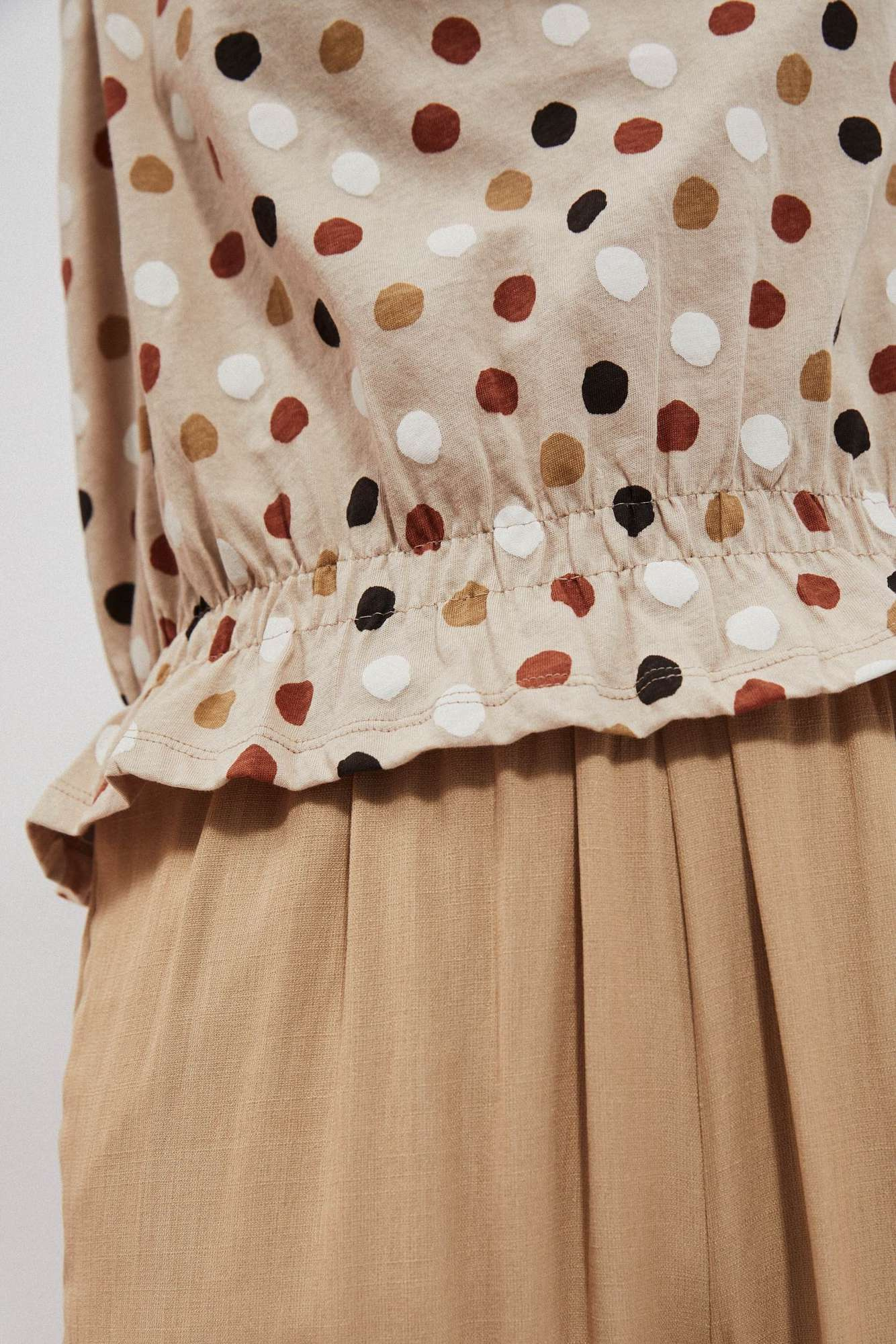 WOMEN'S T-SHIRT L-TS-4053 L.Beige