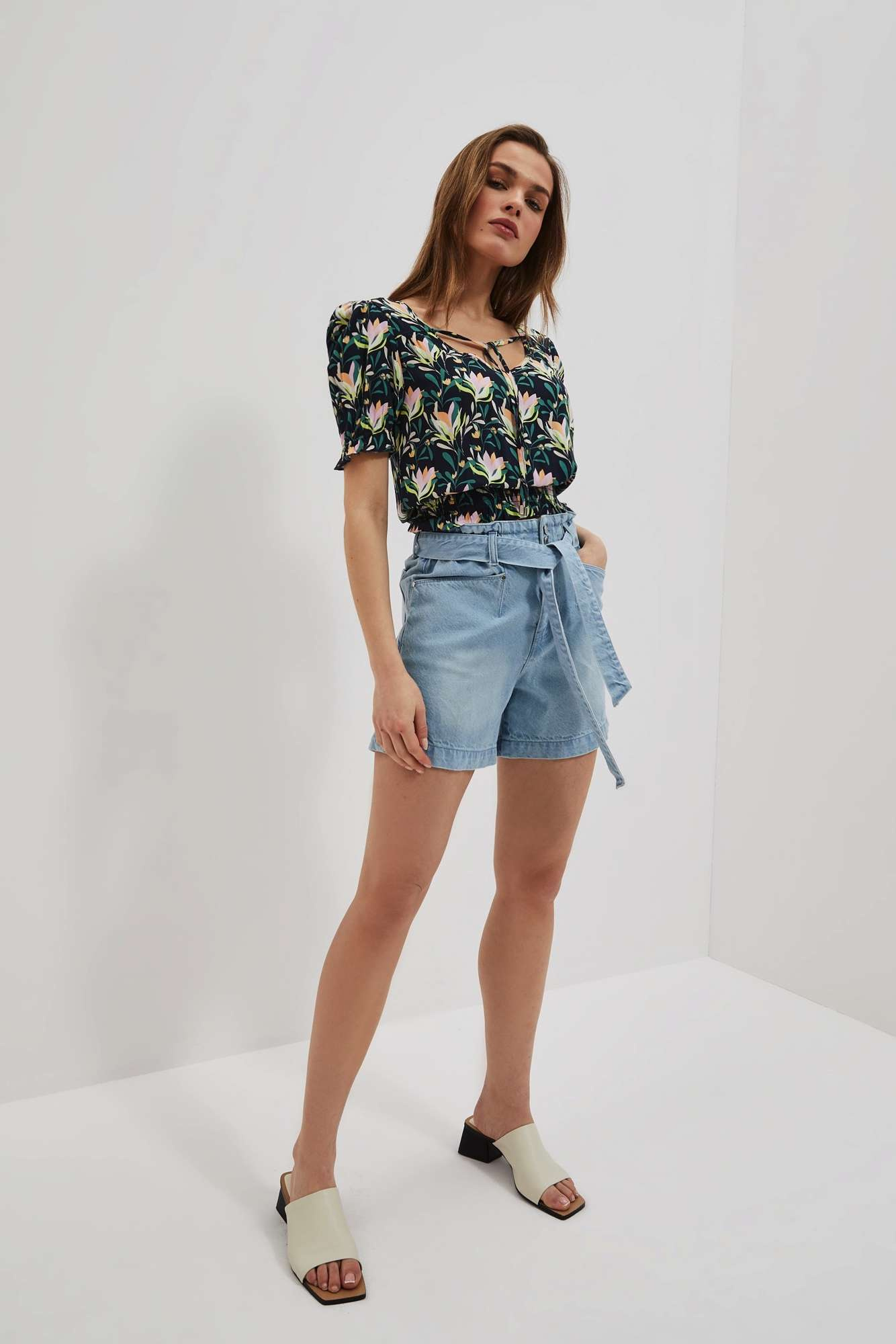 WOMEN'S SHIRT L-KO-4046 NAVY