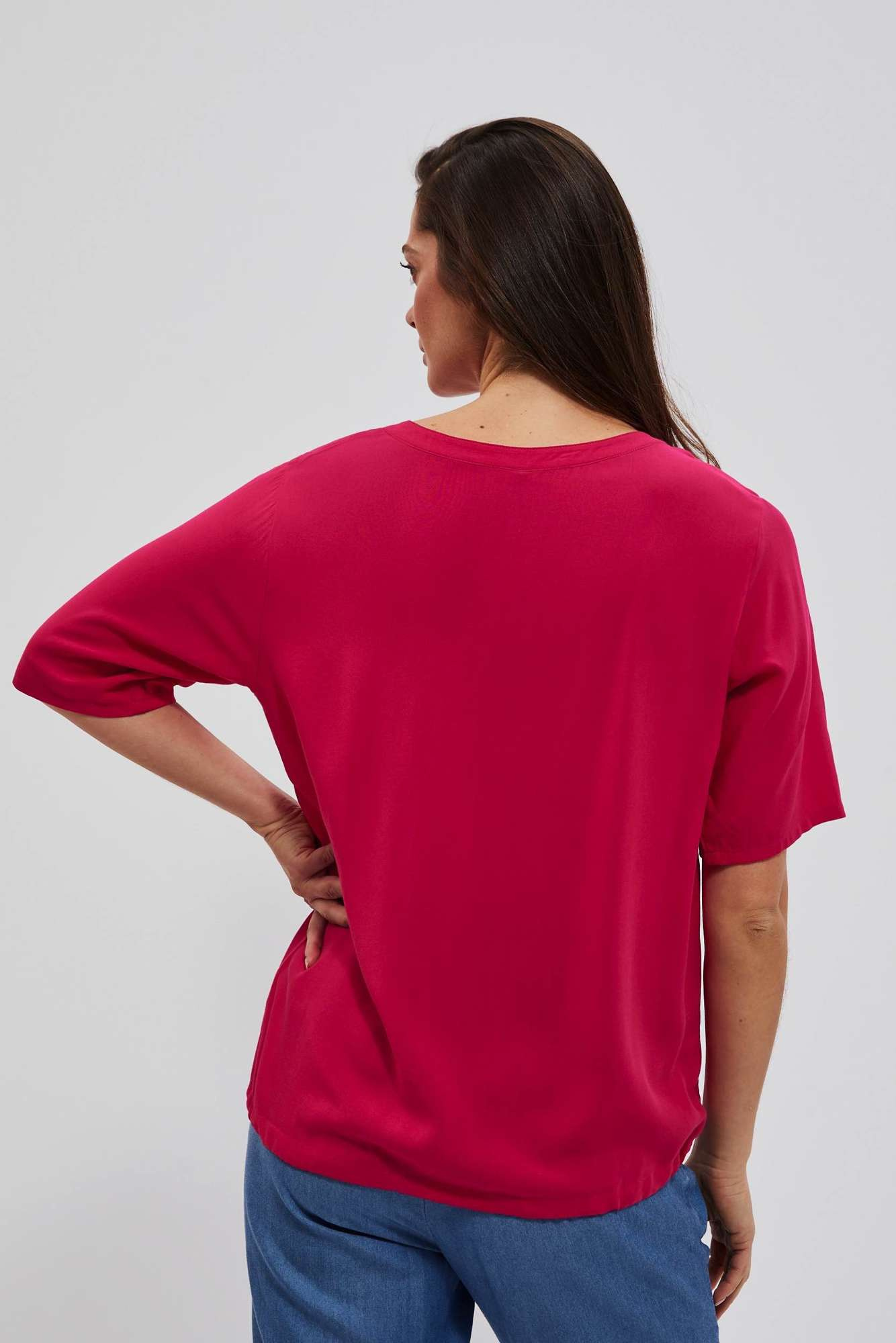 WOMEN'S SHIRT L-KO-4032 STRAWBERRY