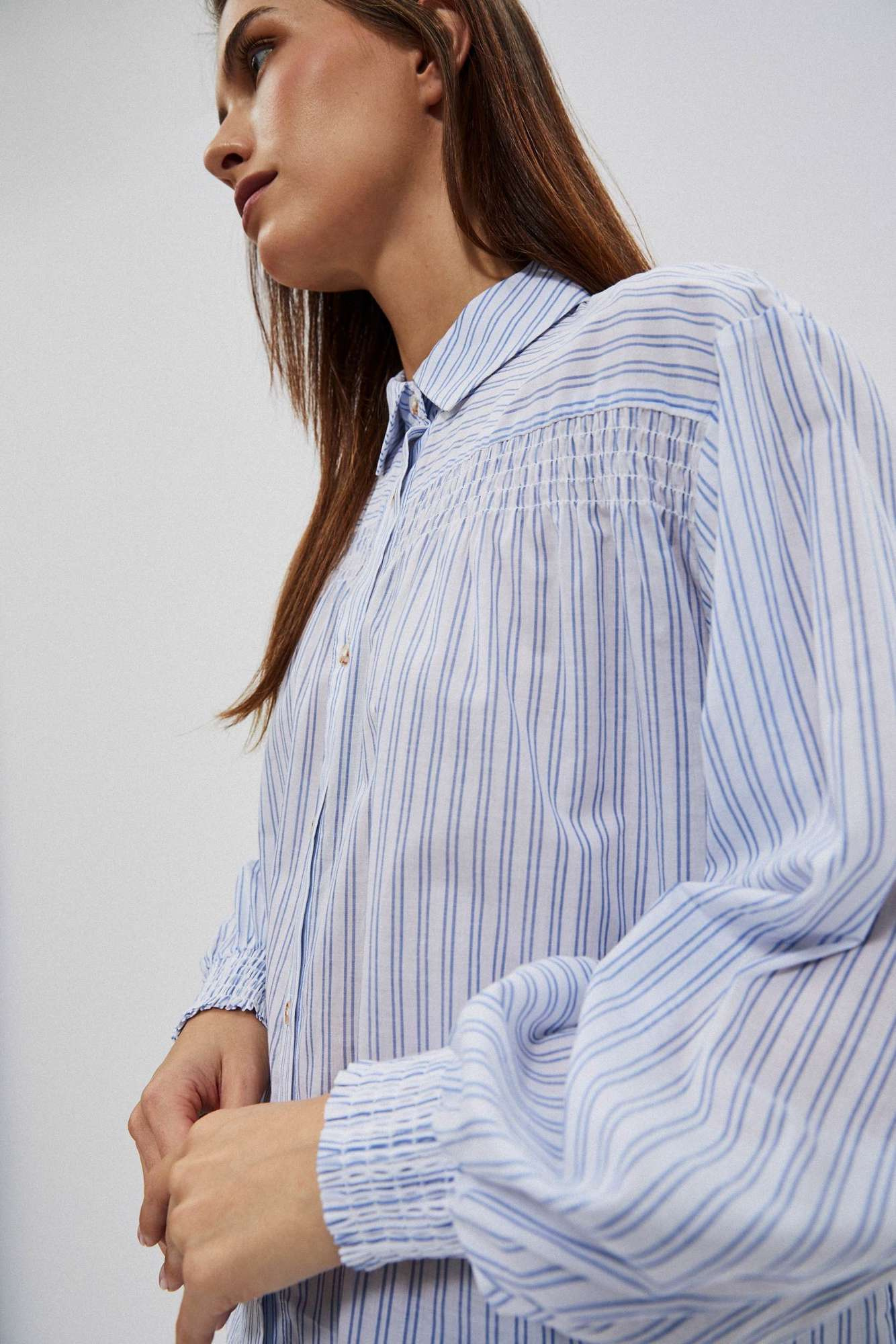 WOMEN'S SHIRT L-KO-4009 BÍLO_BLUE