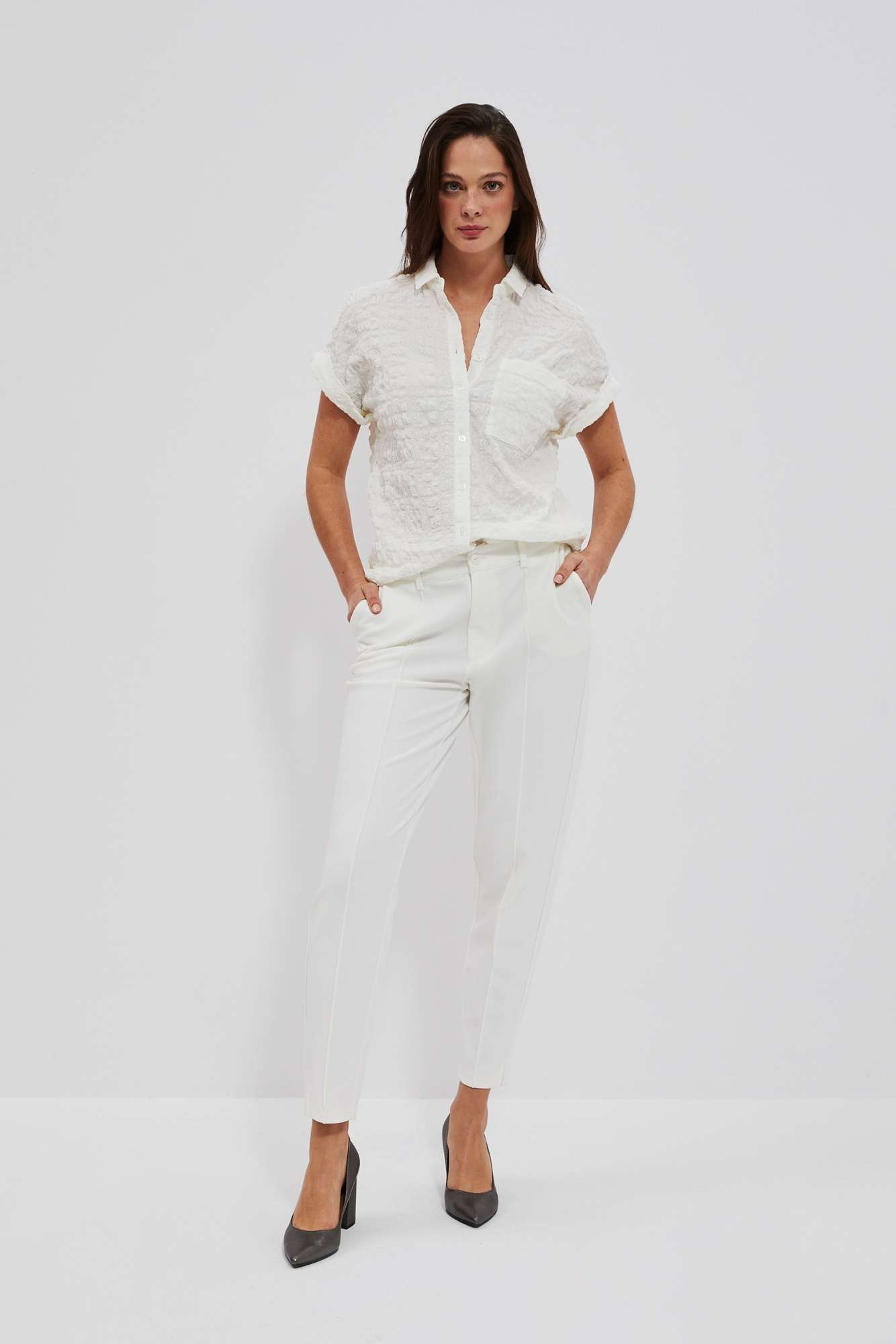 WOMEN'S SHIRT L-KO-4022 WHITE