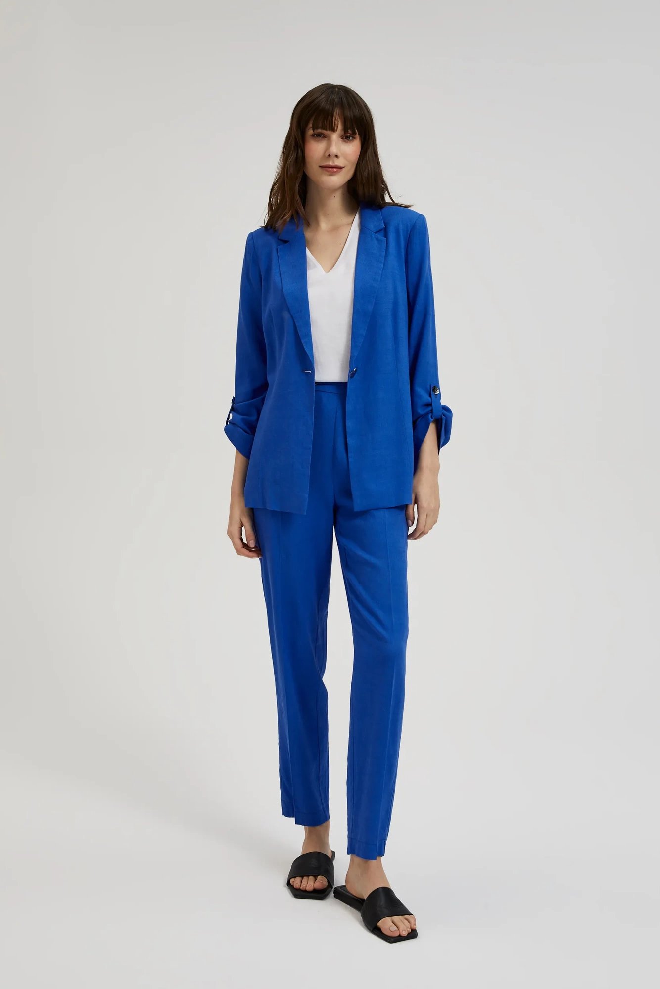 Women&#039;s jacket with 3/4 sleeves MOODO - navy blue