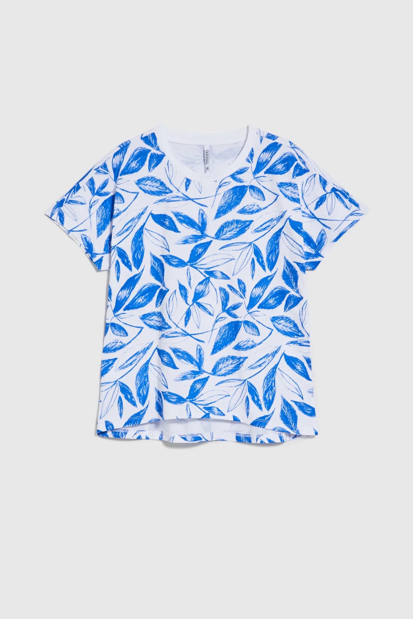 Women's T-shirt MOODO with print - light blue