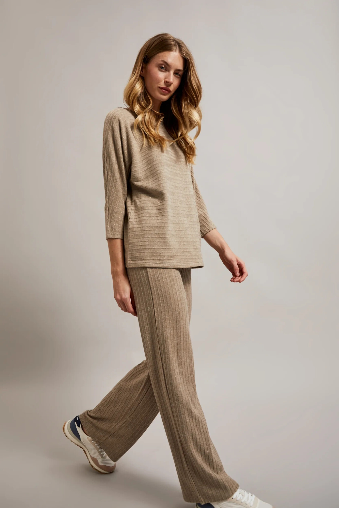 Marisse Women's Trousers Z-Sp-4520 Beige Melange