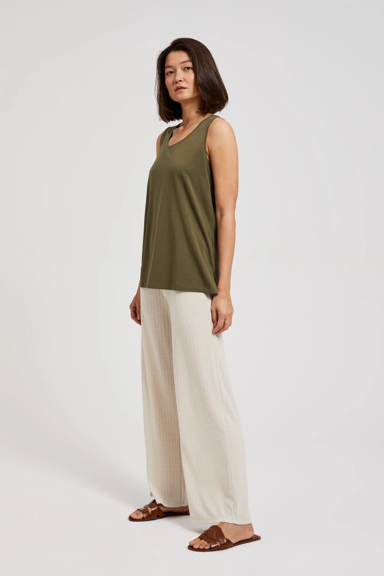 Women's tank top MOODO - olive