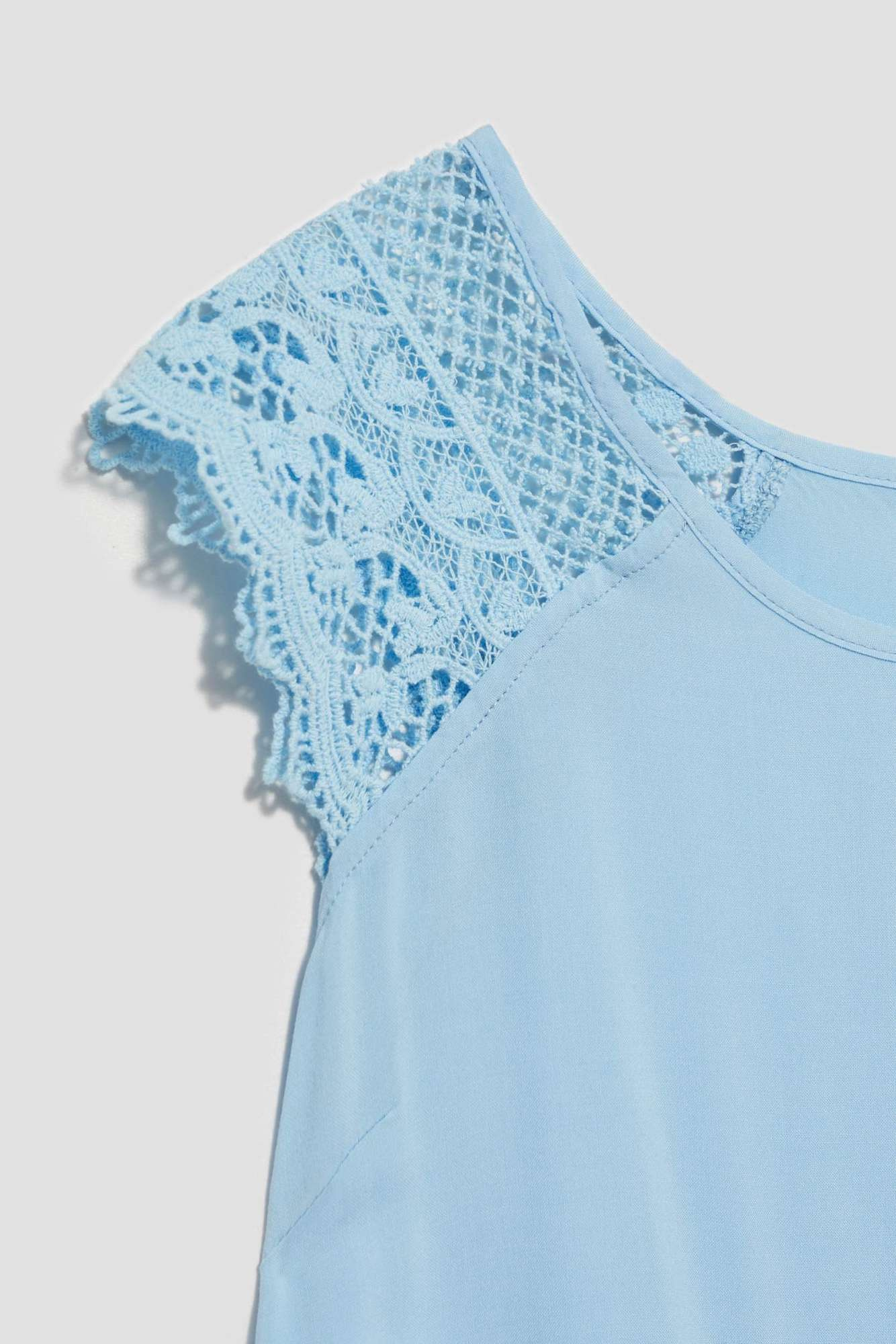 WOMEN'S SHIRT L-KO-4031 LIGHT BLUE