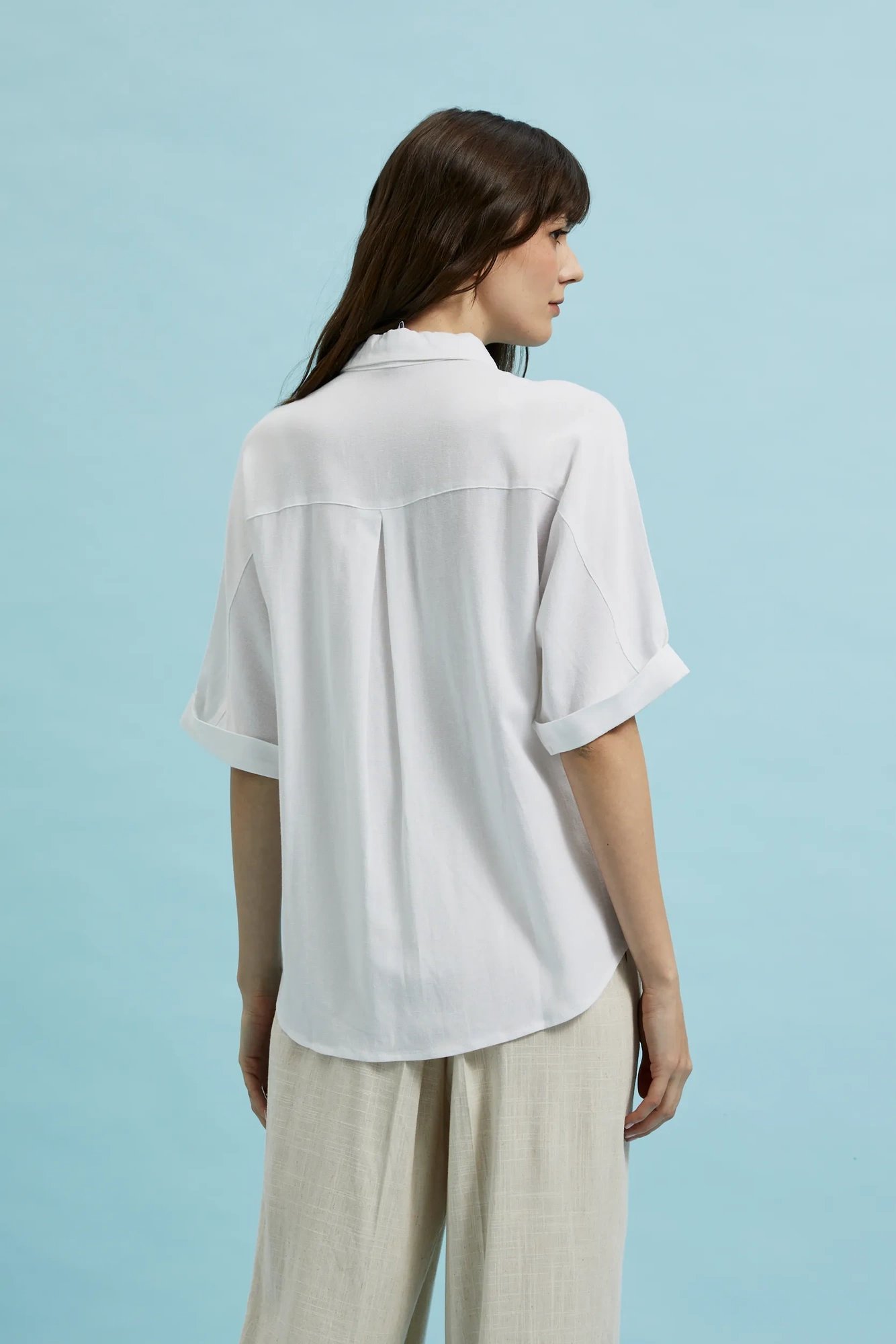 Women's shirt MOODO - ecru white