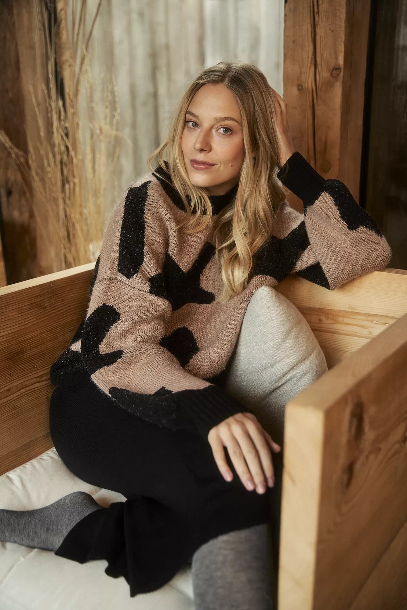 Marisse Patterned Sweater