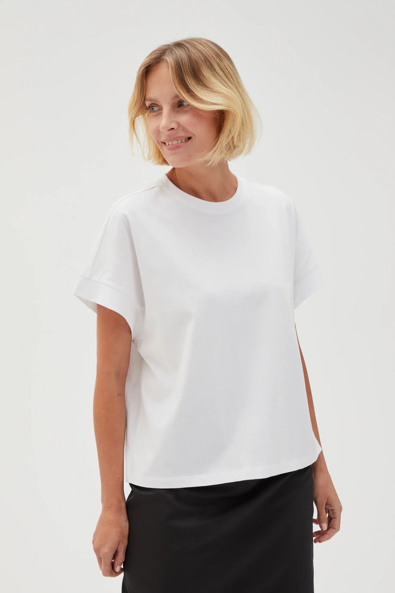 Marisse Women's T-Shirt L-Ts-4603 White