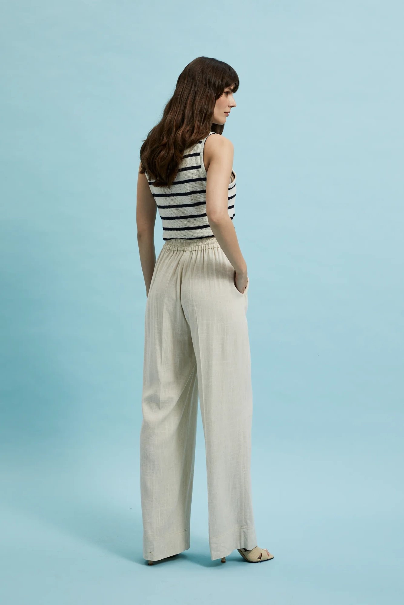 Women's trousers MOODO - light beige