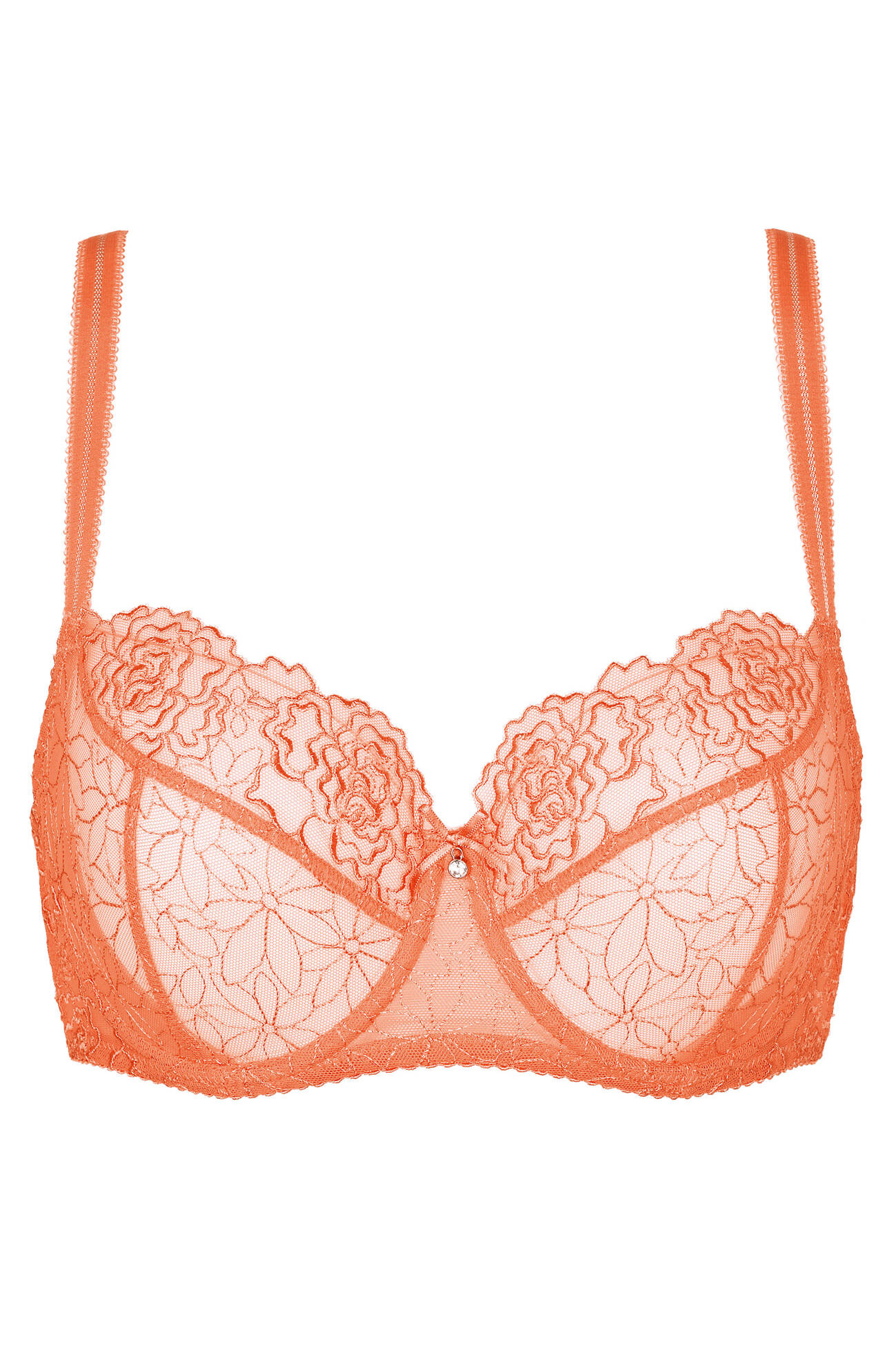 Gorteks Pamela embroidered soft bra peac