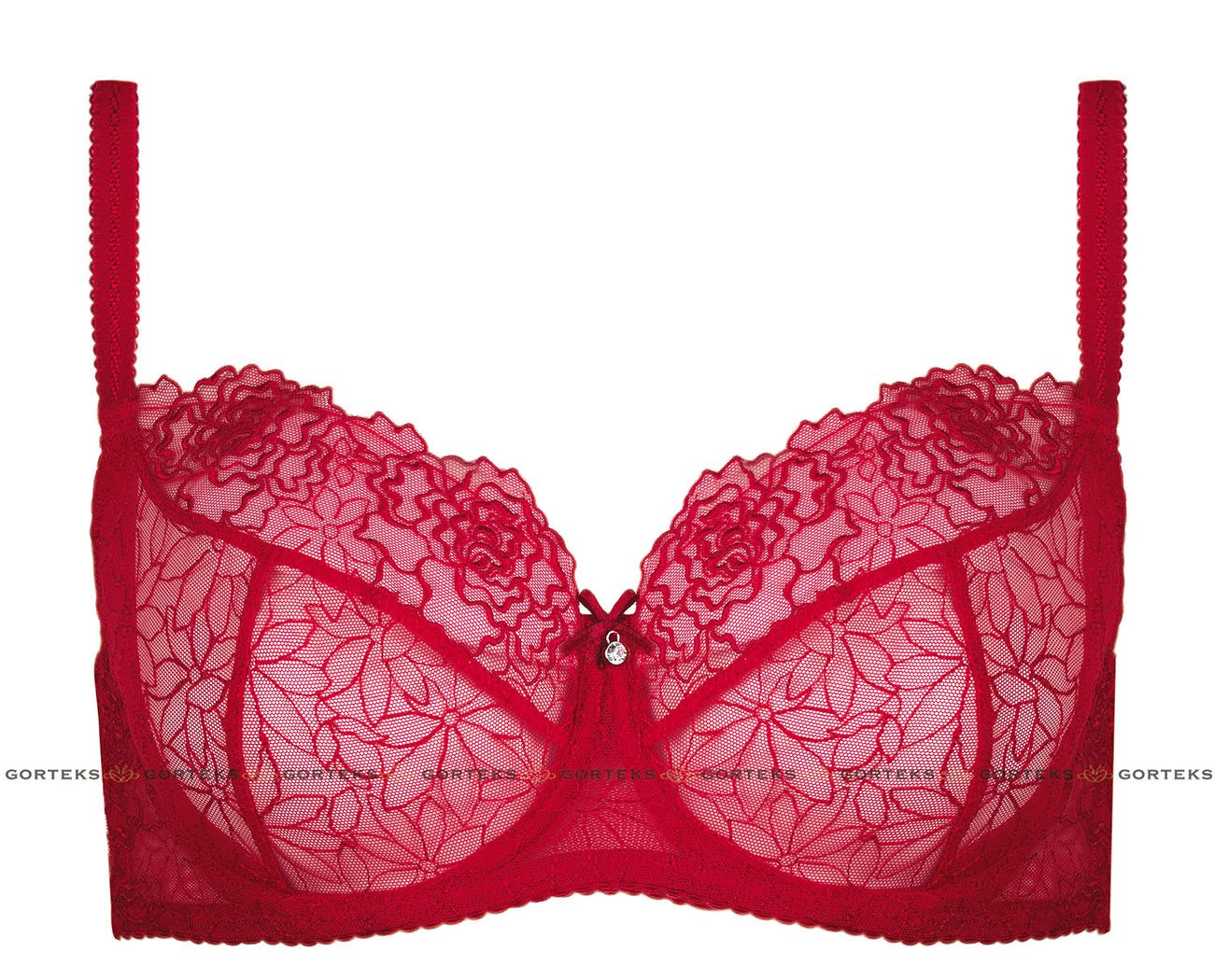 Sutien din dantelă roșie