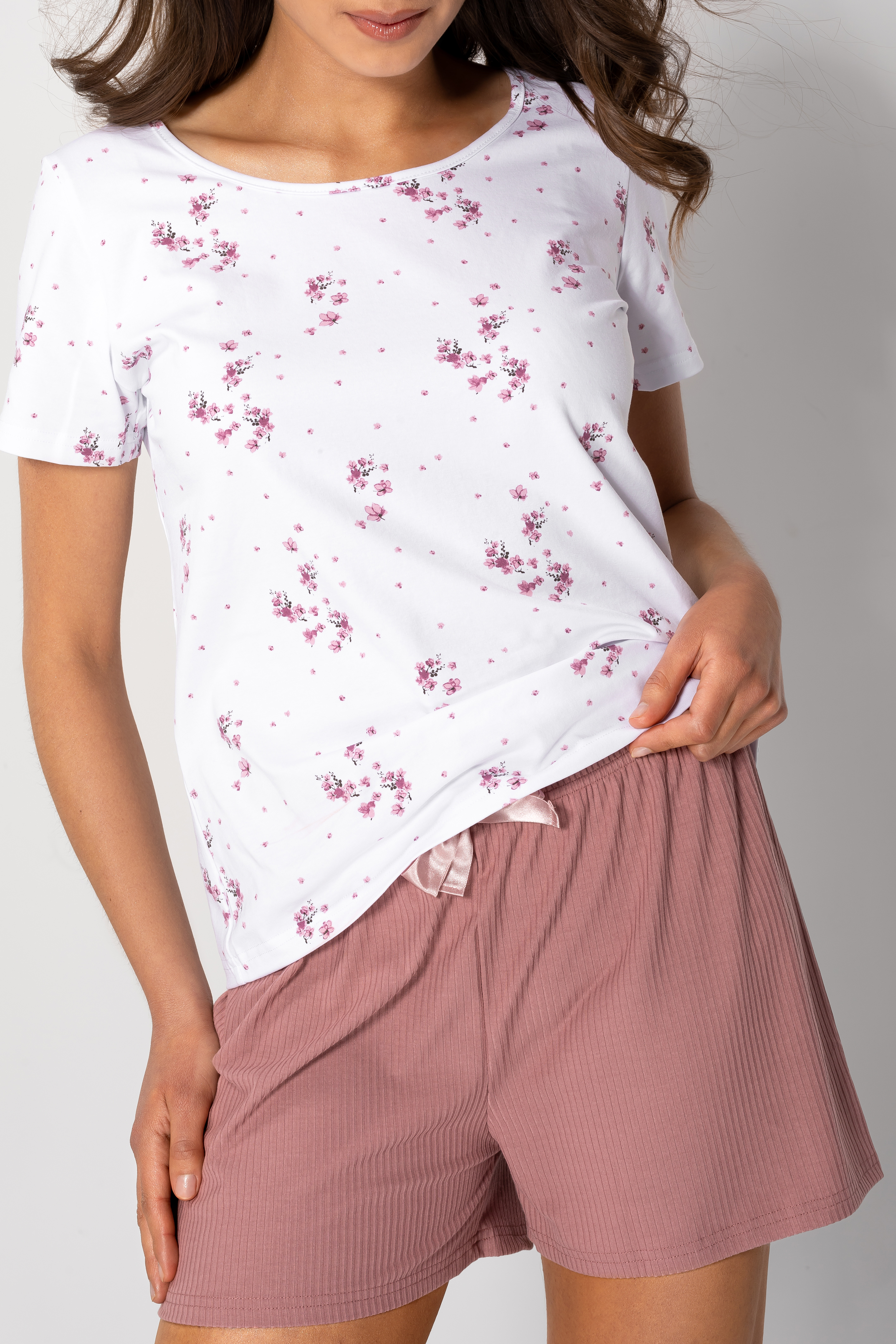 Juliet White-Rose Pyjamas