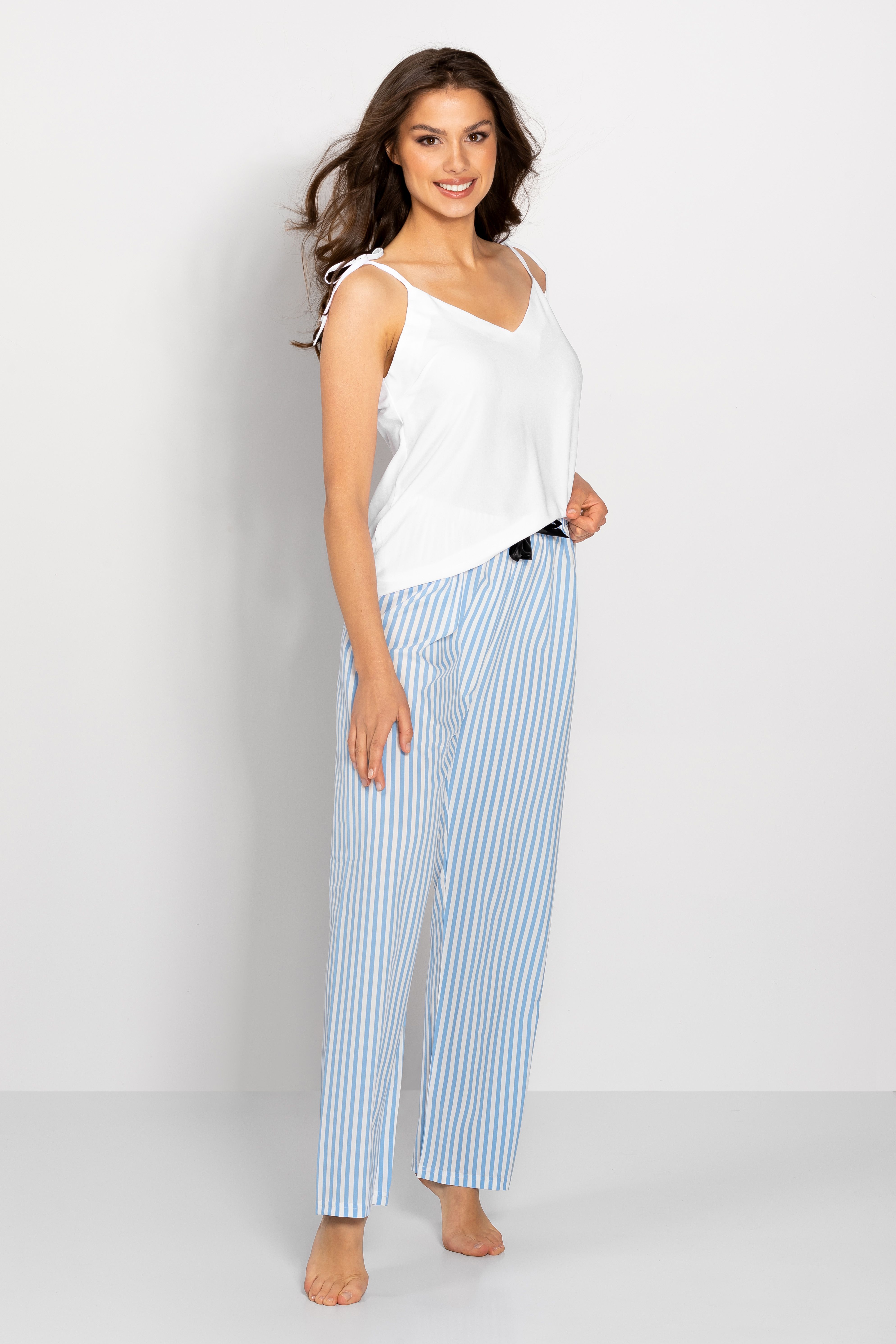 Pyjamas Erica White-Baby Blue