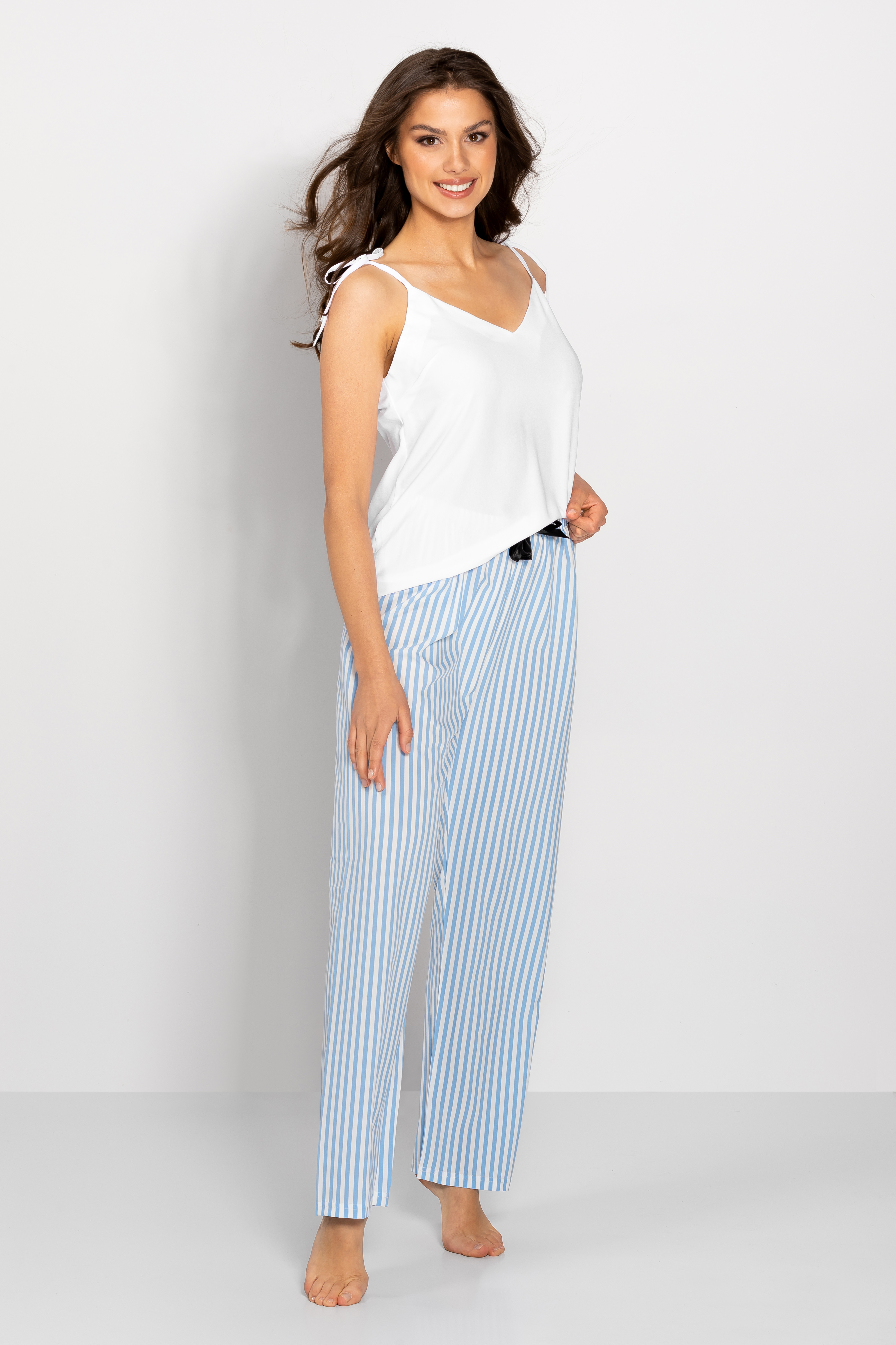 Pyjamas Erica White-Baby Blue