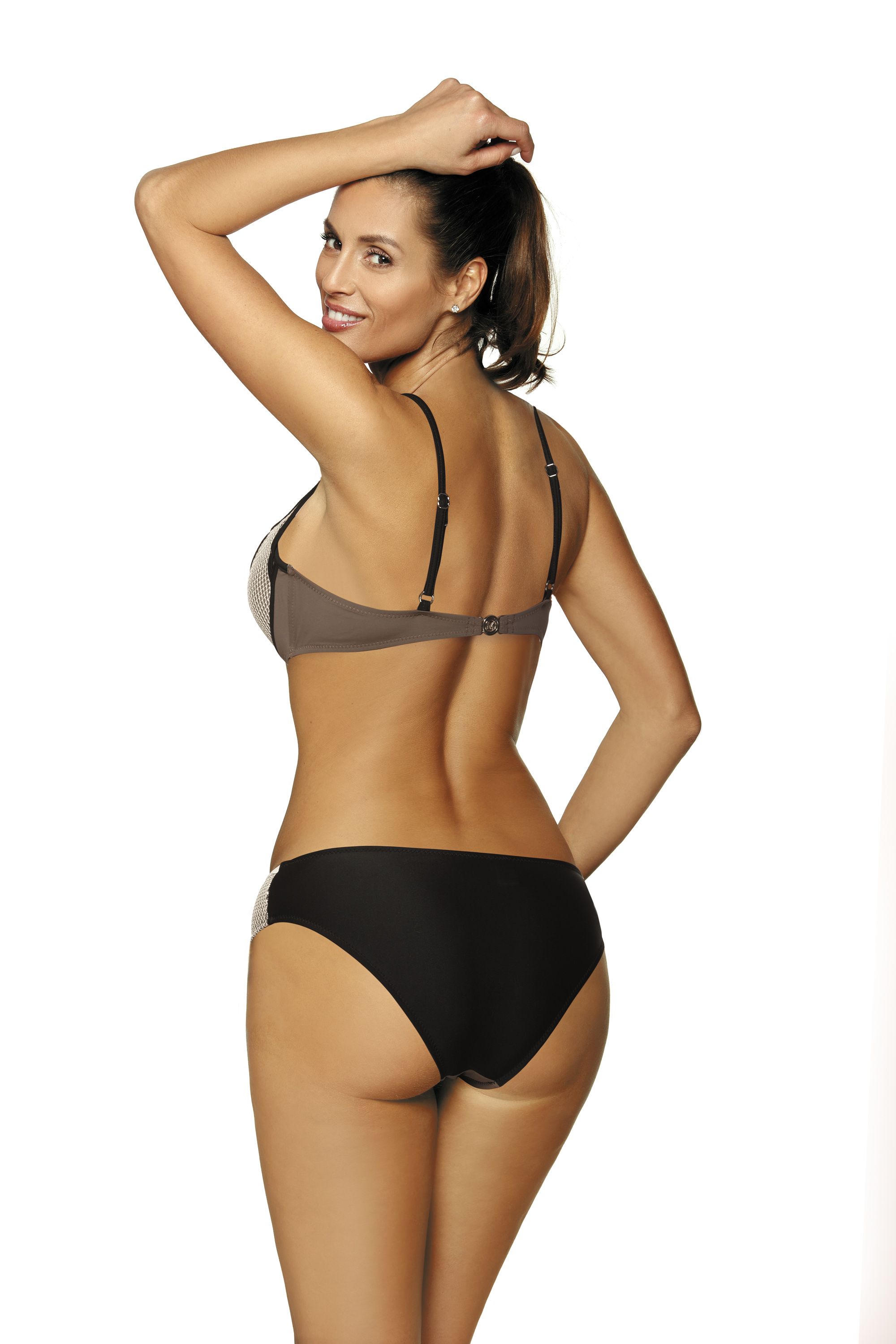Charlotte Dark Taupe M-495 (7) Mocha Swimsuit
