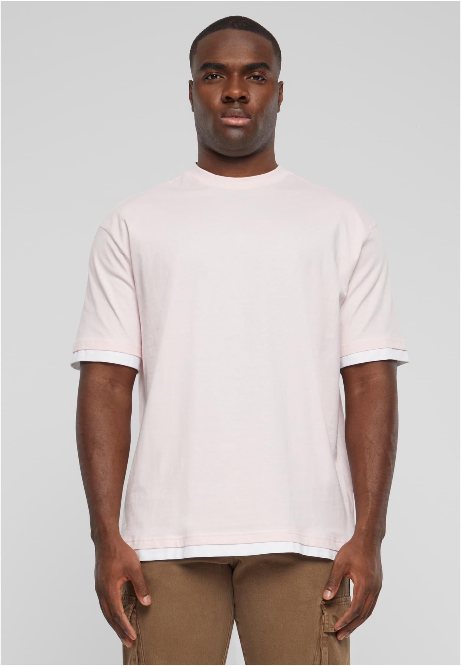 Men's T-Shirt DEF Visible Layer - Pink/White