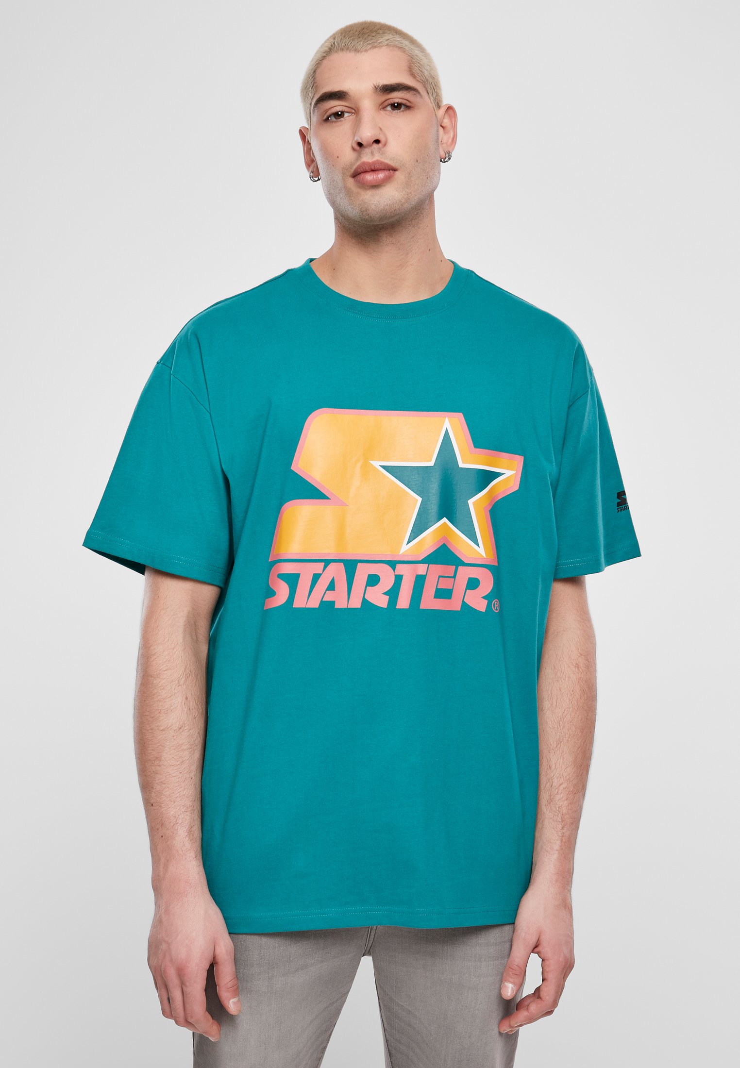 Starter Colored Logo Tee Green/yellow/pink