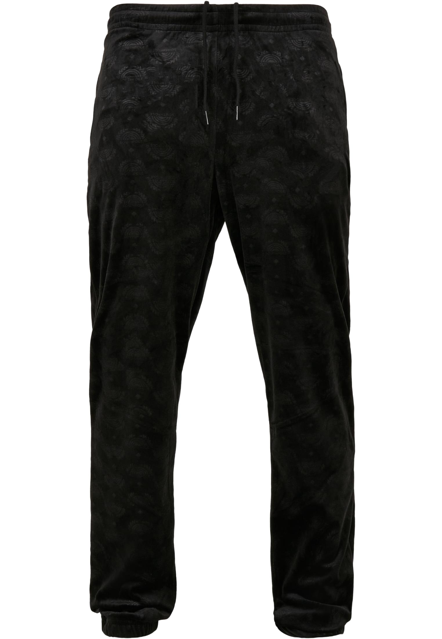 Southpole AOP Velour Pantaloni negru