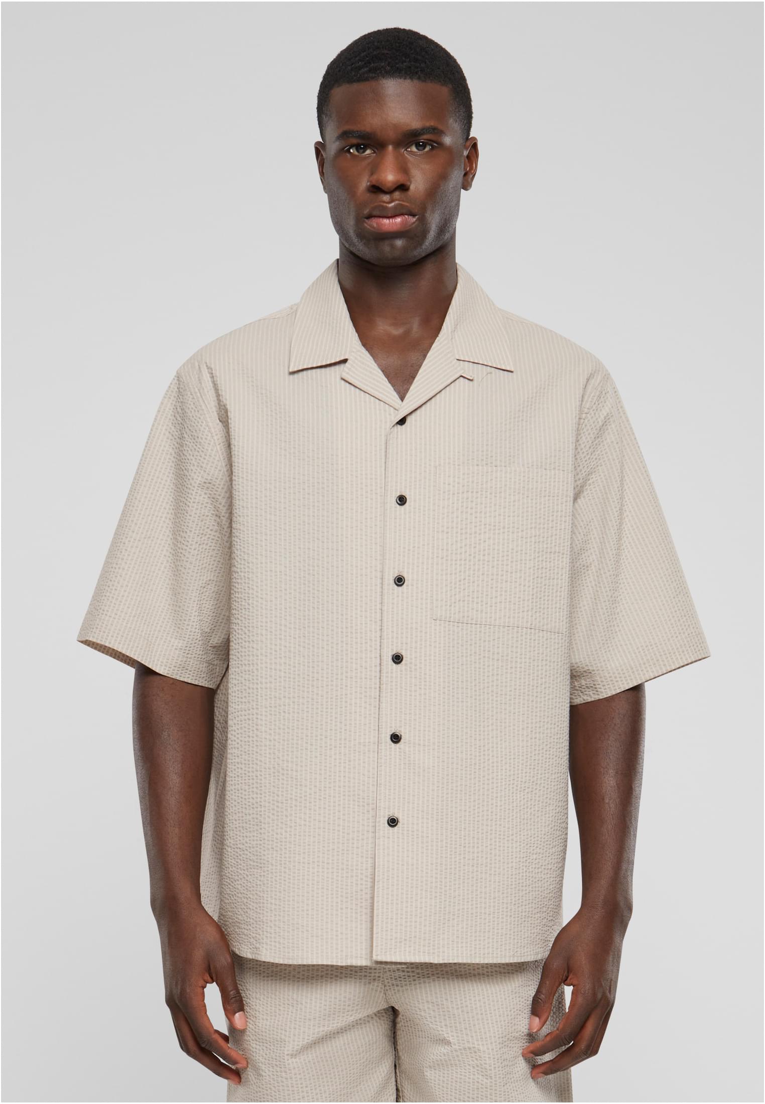 Men&#039;s shirt Seersucker - beige