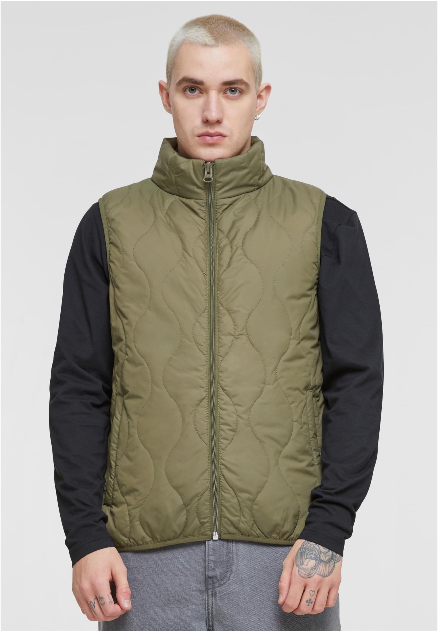 Mens super light Bubble Olive vest