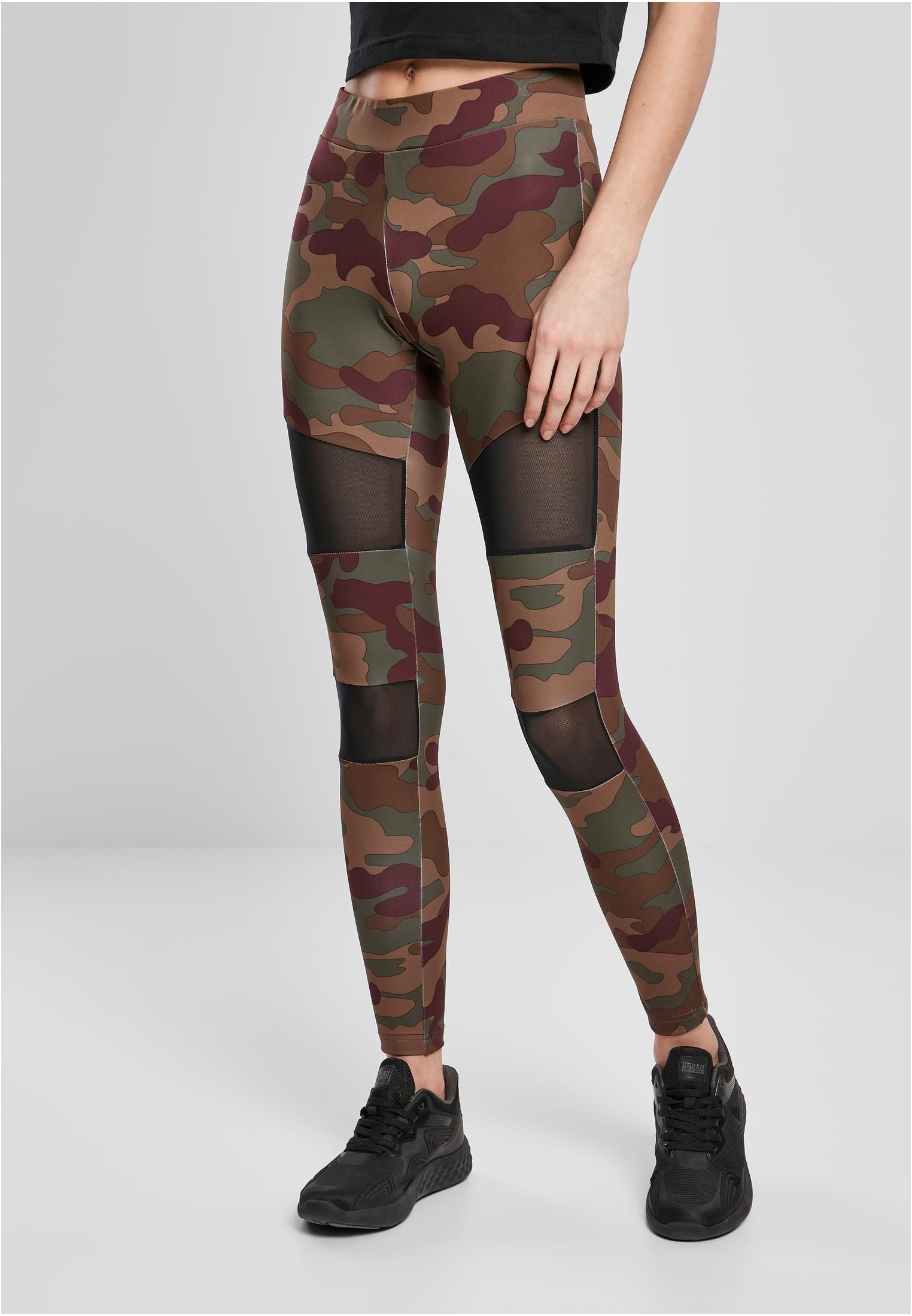 Camo Tech Mesh Women's Redwood Camouflage Leggings