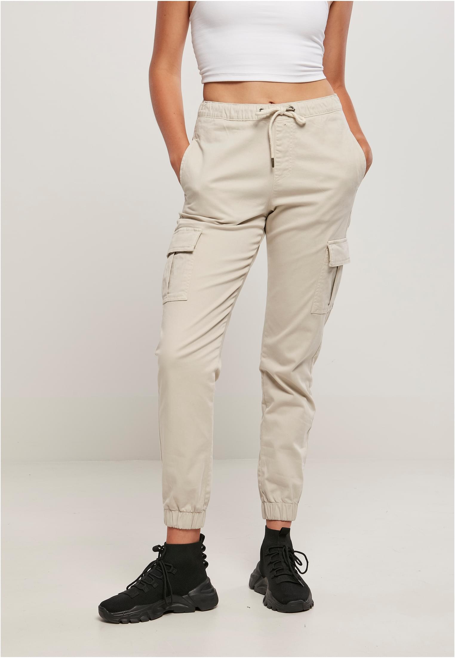Women&#039;s comfortable high-waisted jogging pants Cargo Comfort made of soft grass