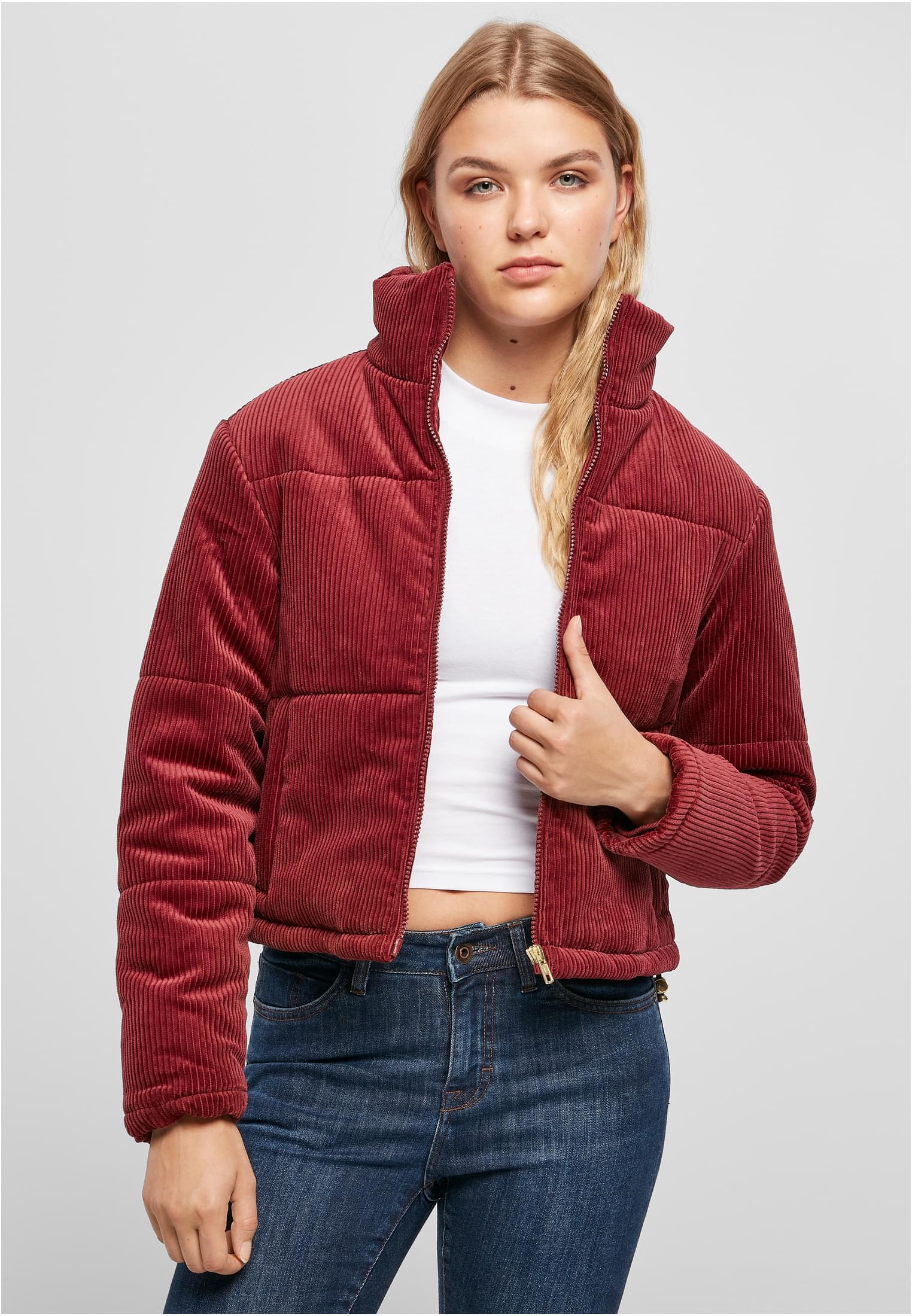 Womens corduroy jacket burgundy