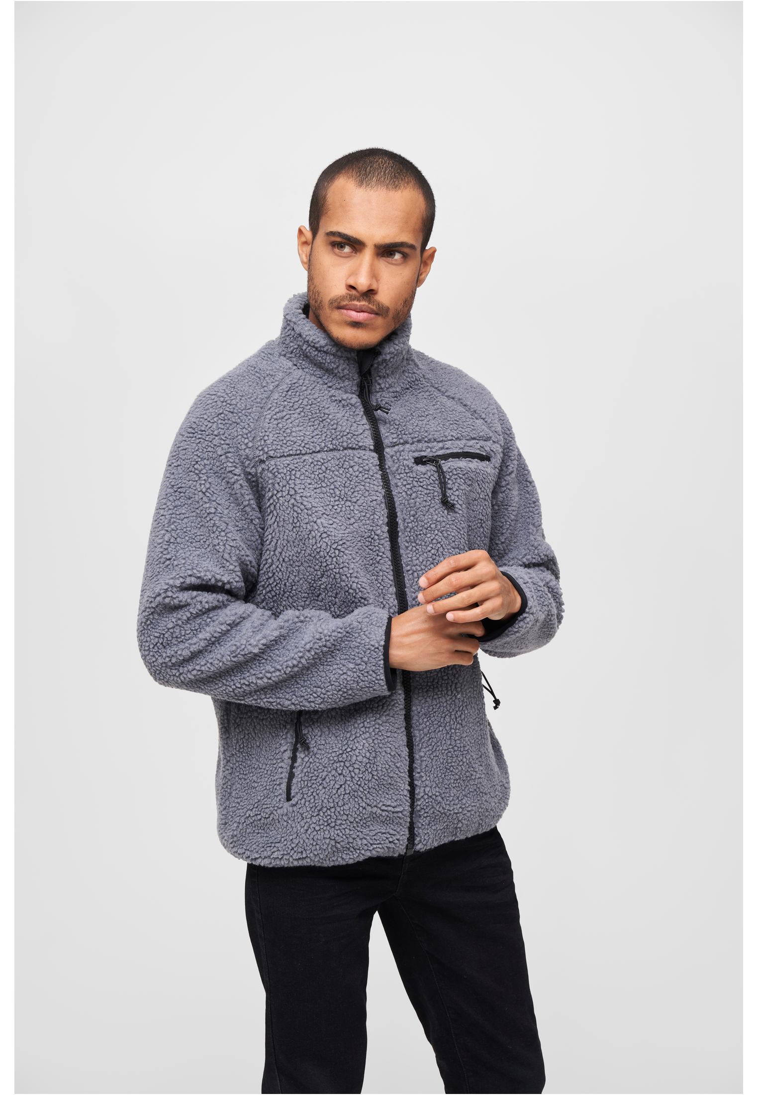 Teddyfleece jacket anthracite