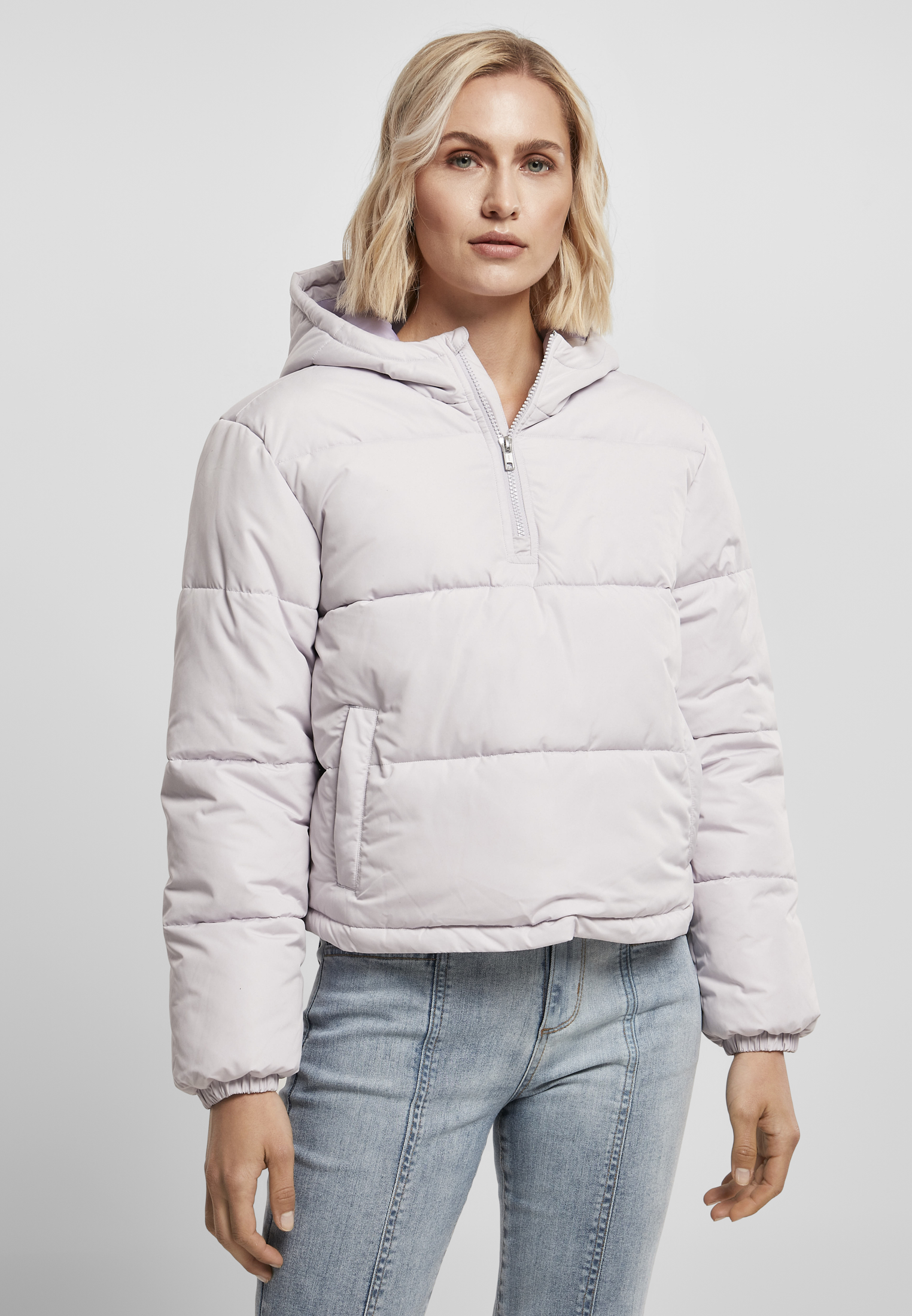 Women's Puffer Pull Over Jacket soft lilac
