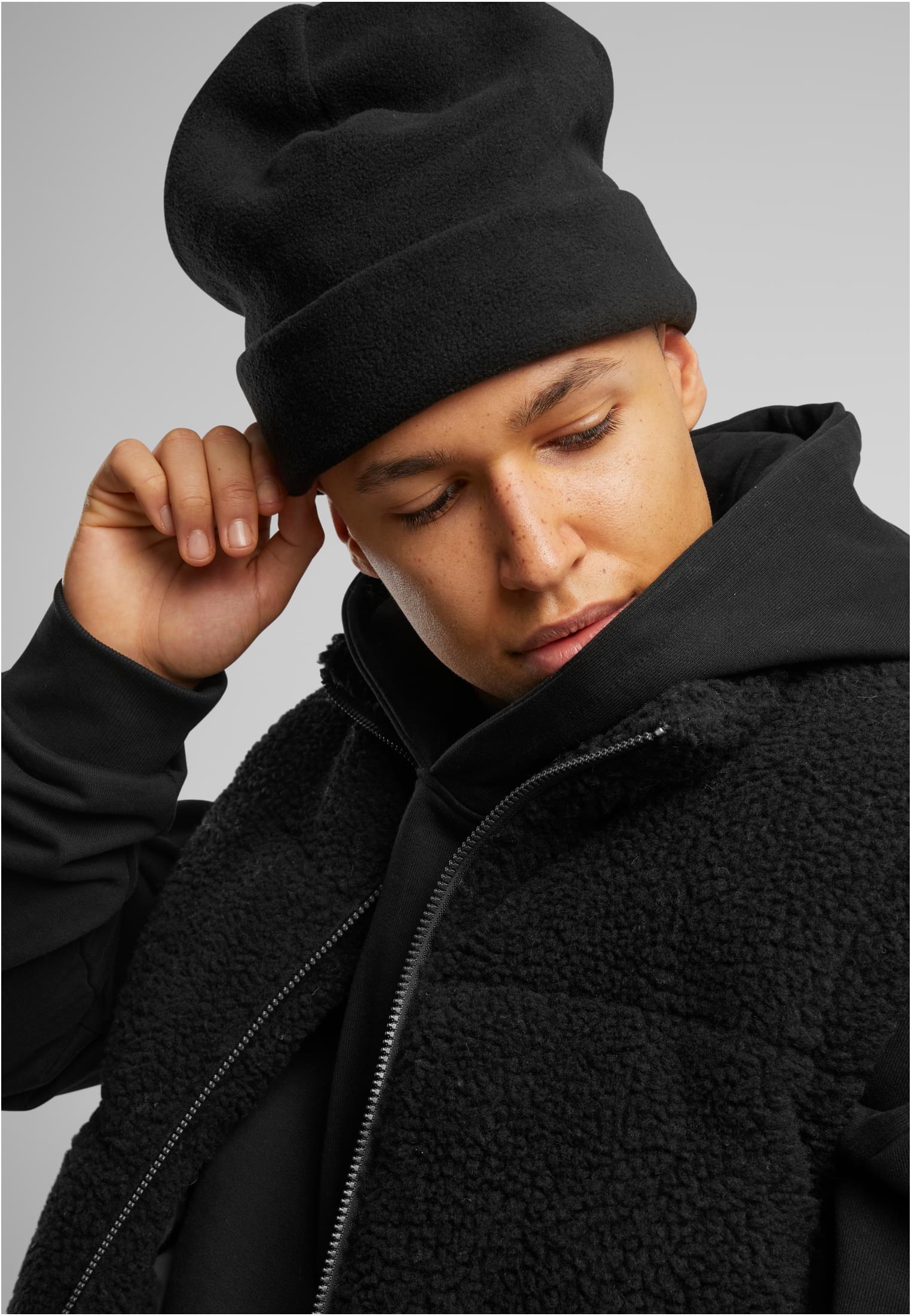 Fleece beanie 2-pack tiniolive/black