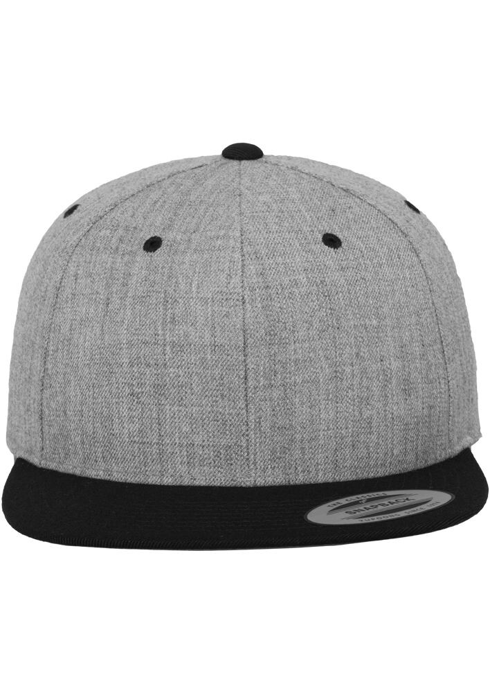 Classic Snapback Cap Grey/Green/Black