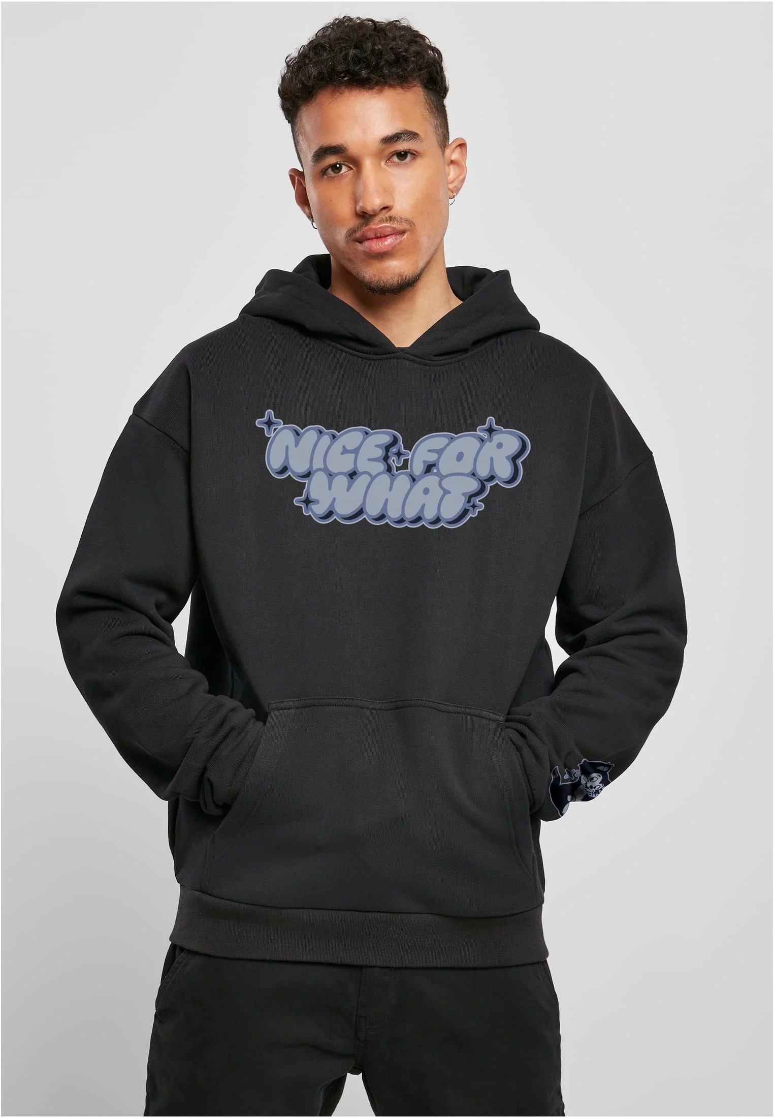 Men&#039;s Nice For What ultra Heavy Oversize Hoodie - Black