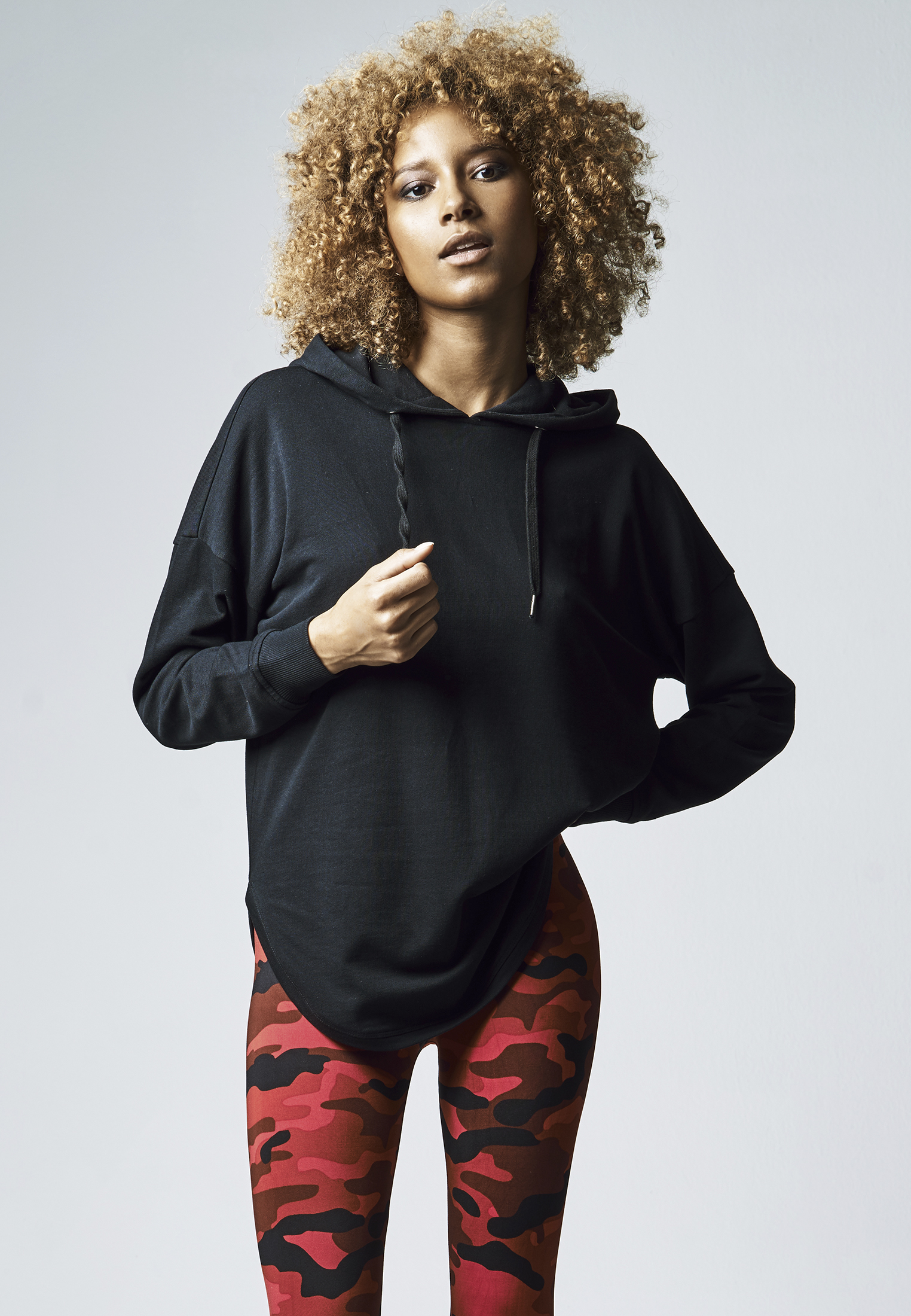 Women&#039;s Oversized Terry Hoody Black