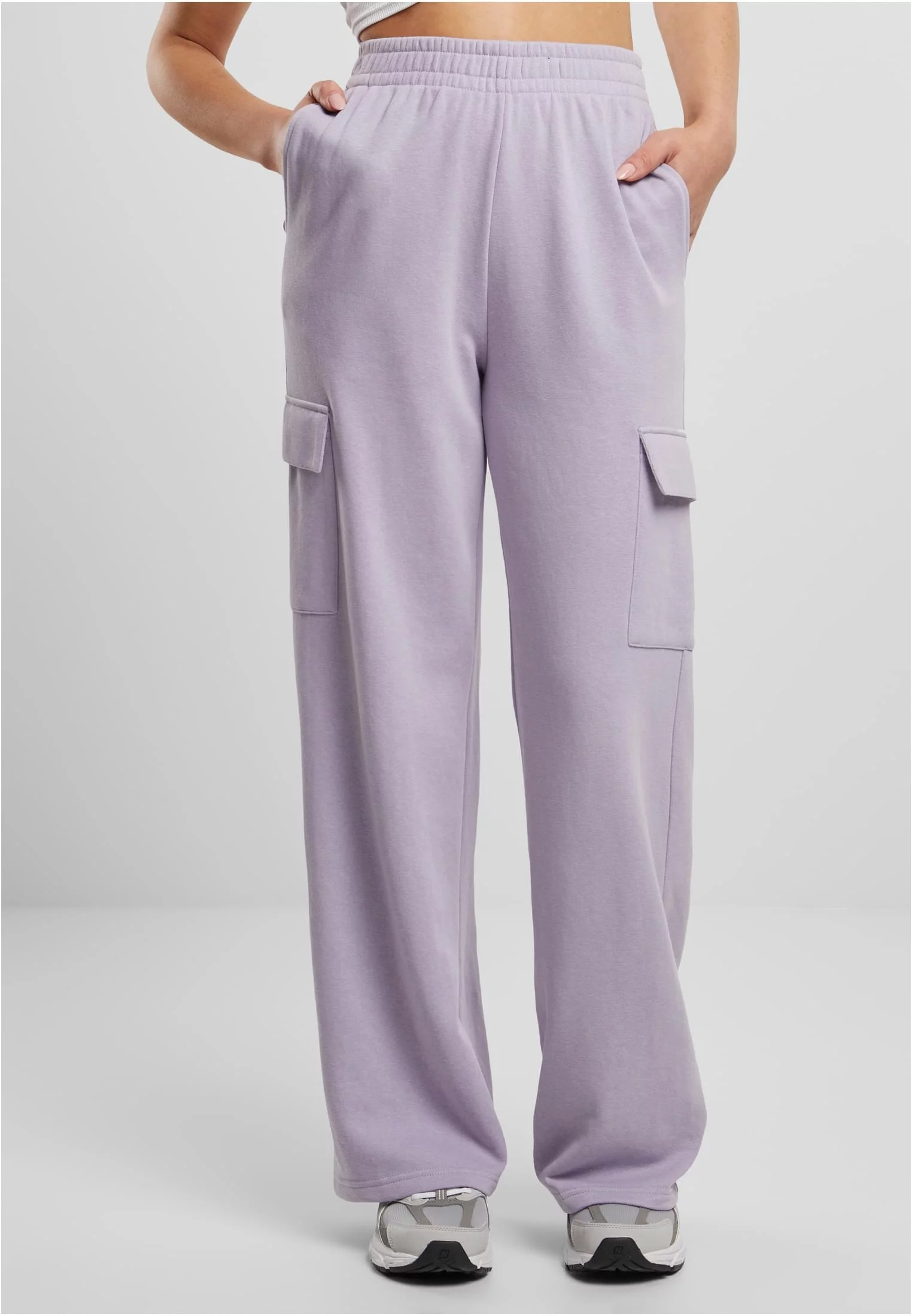 Women&#039;s Baggy Light Terry Sweat Sweatpants - lilac