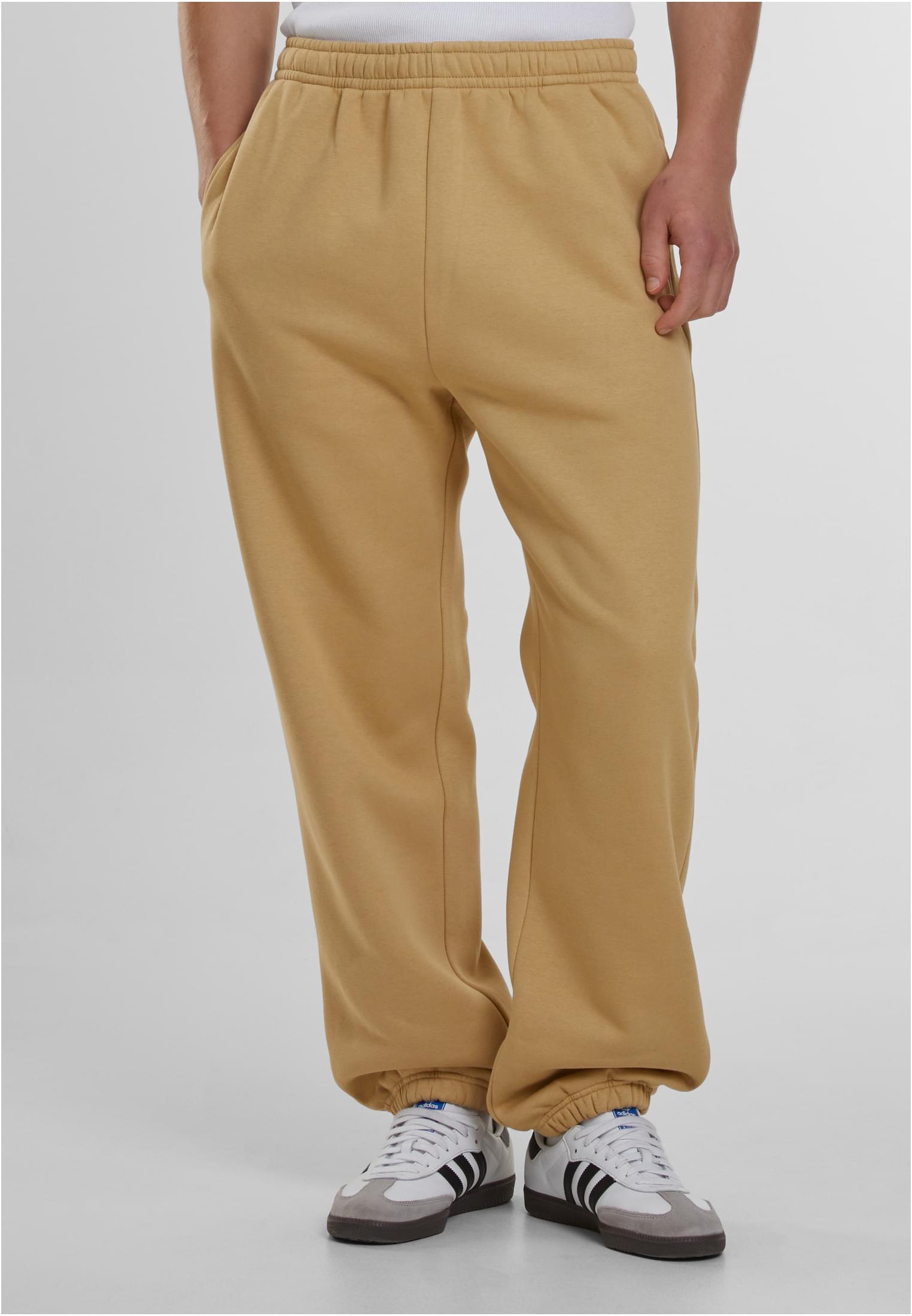 Men's Basic Sweatpants Fluffy Beige