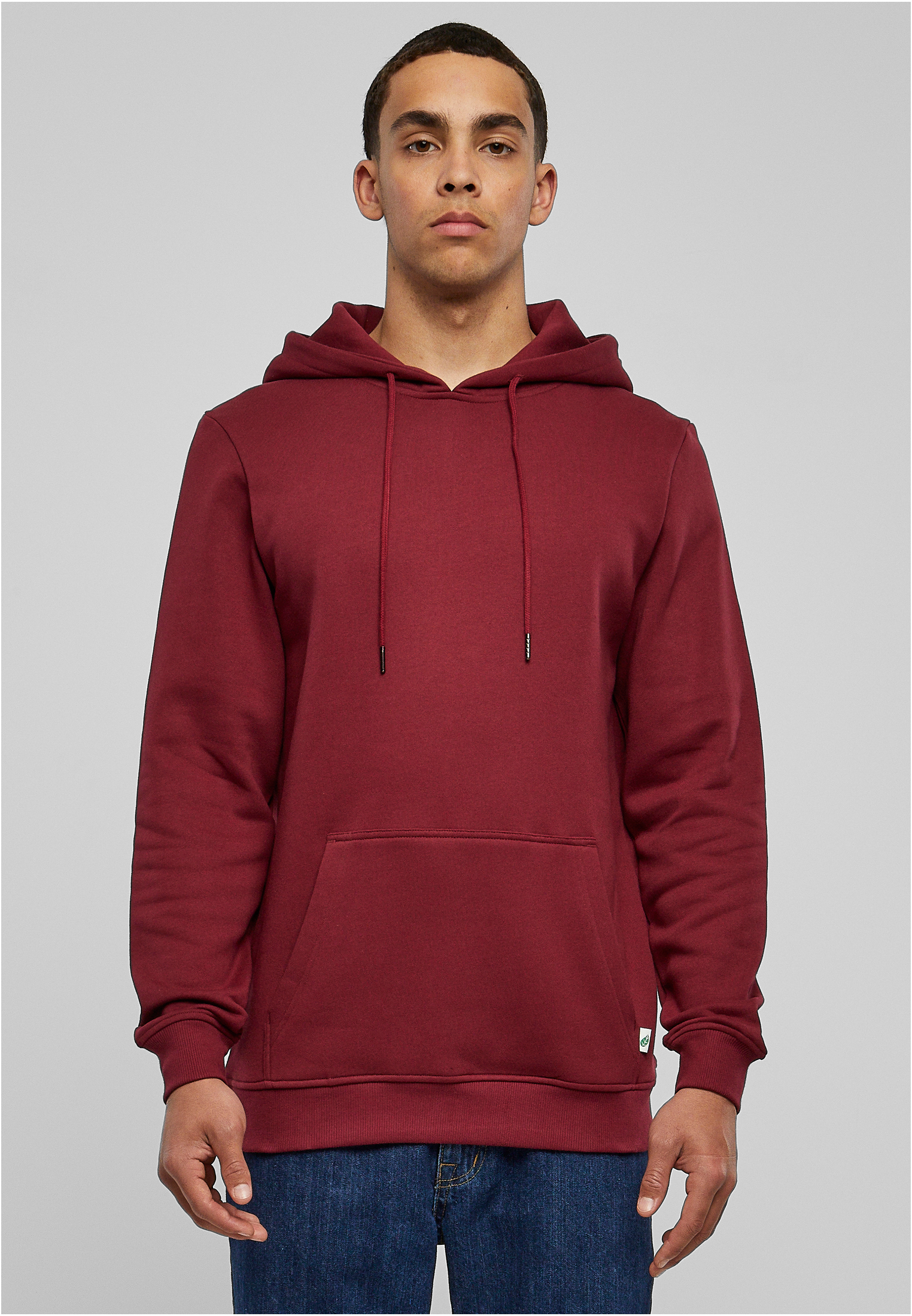 Bio Basic Hoody Vínová