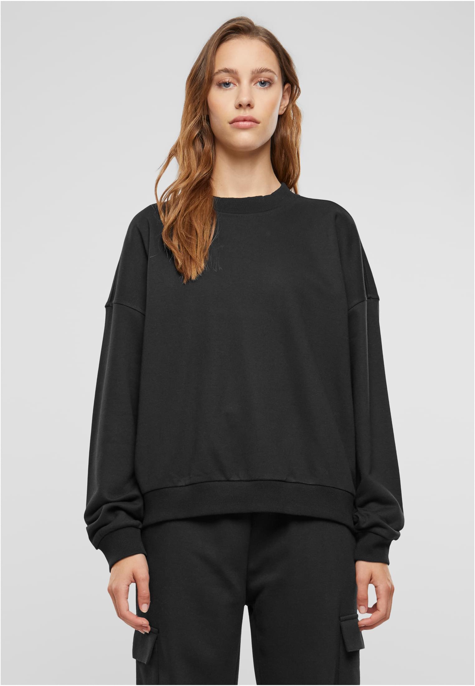 Women's Light Terry Sweatshirt - Black