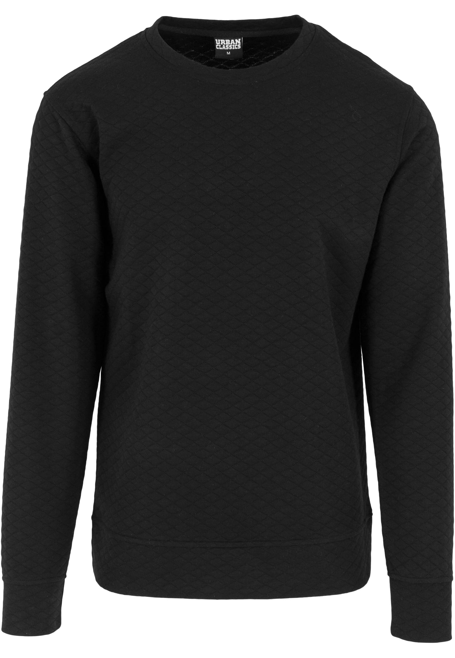 Diamond Quilt Crewneck negru