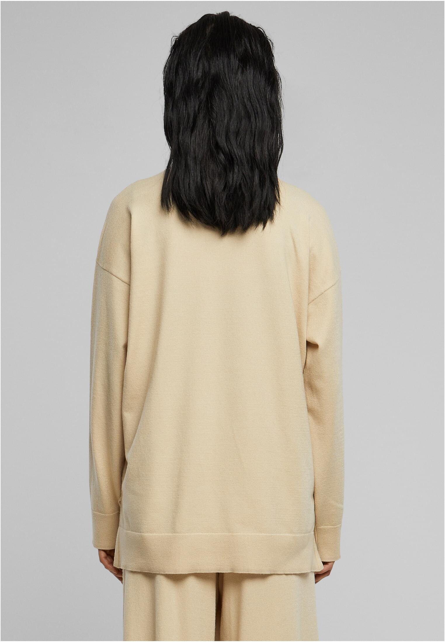 Women's knitted sweater made of eco-viscose with wet sand
