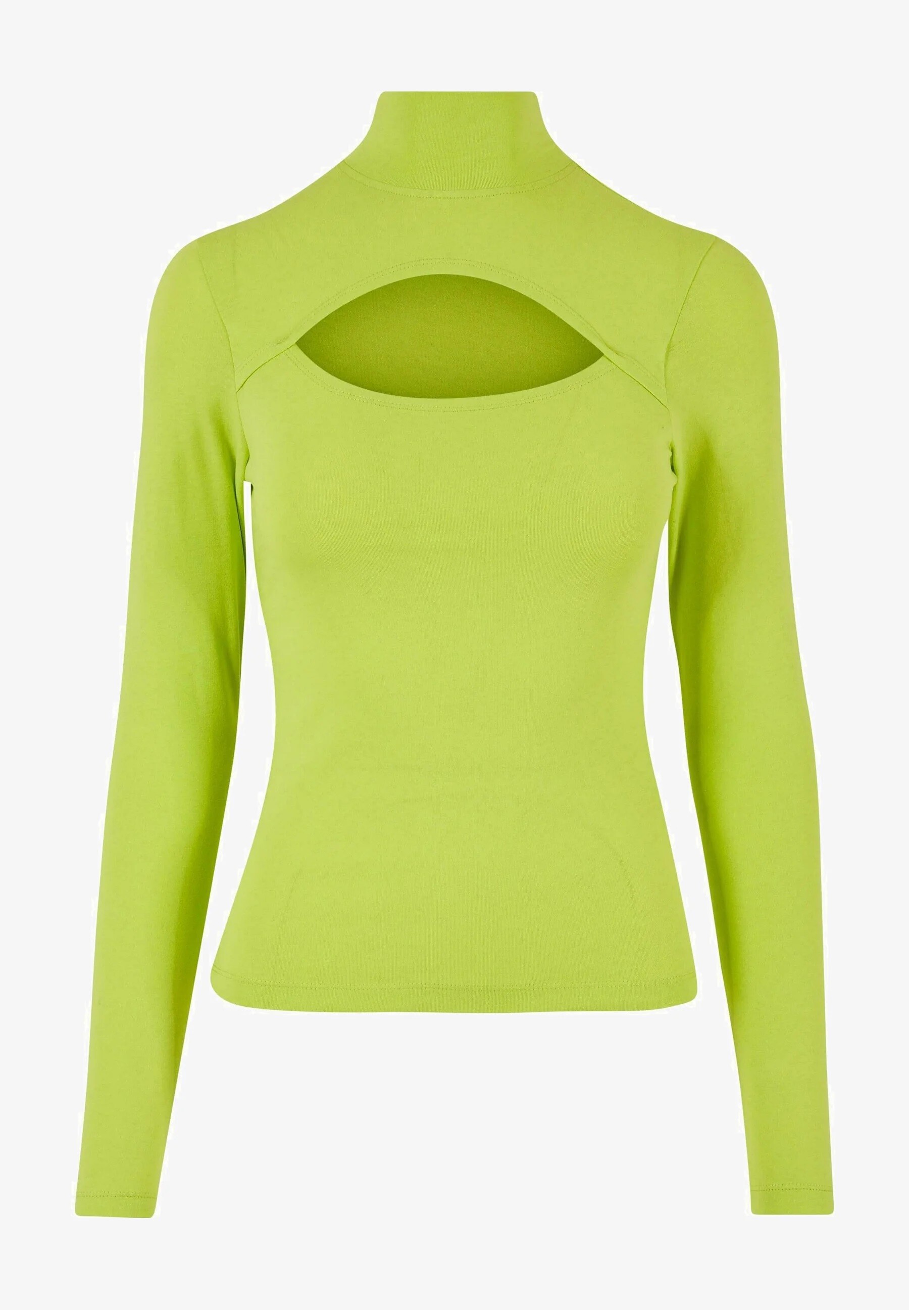 Women's turtleneck with long sleeves - yellow