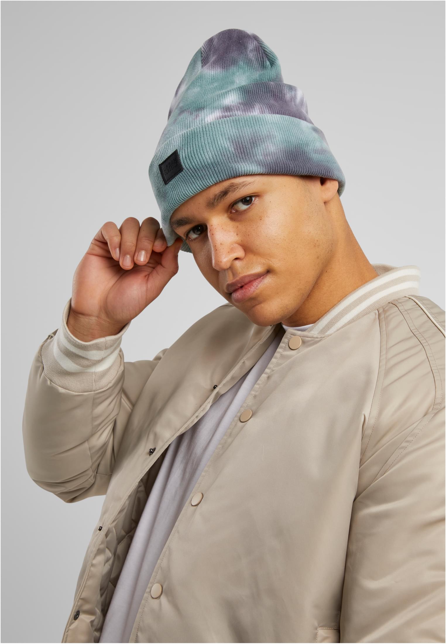 Dye Beanie Grey/Green