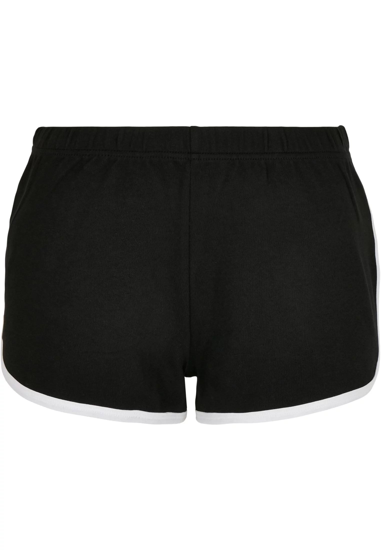 Doamnelor Organic Interlock Retro Hotpants negru / alb