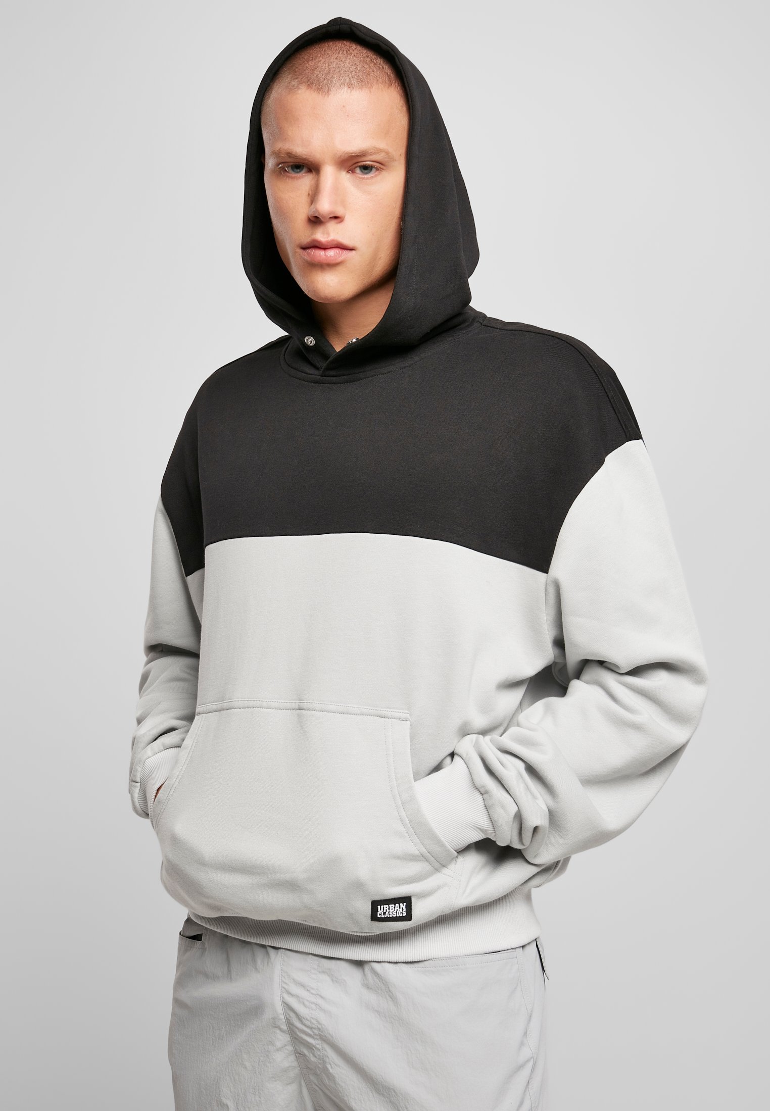 Upper Block Hoody Light Asphalt/Black