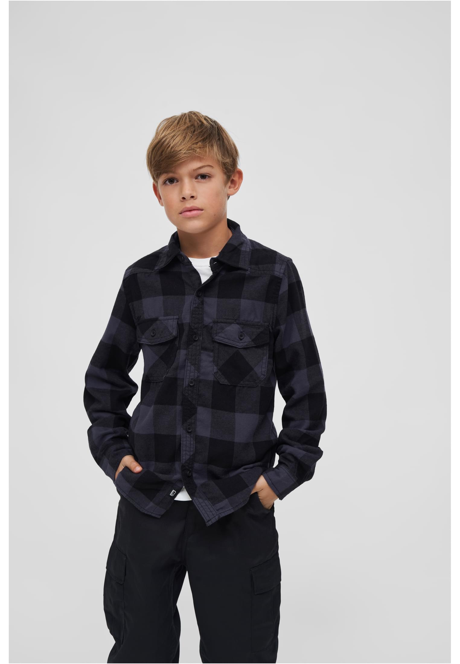Children&#039;s shirt black/grey