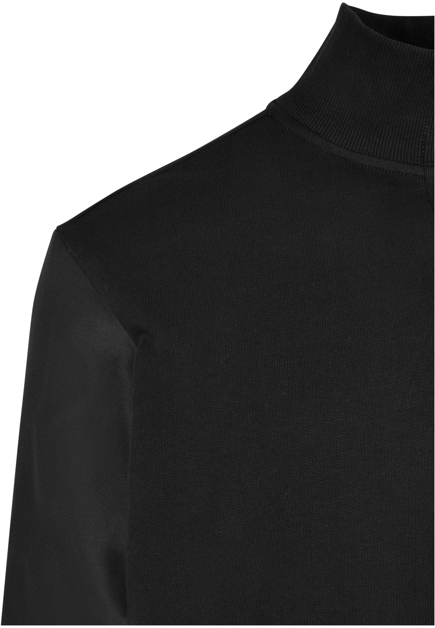 Jacket with a blend of organic and recycled fabrics, black